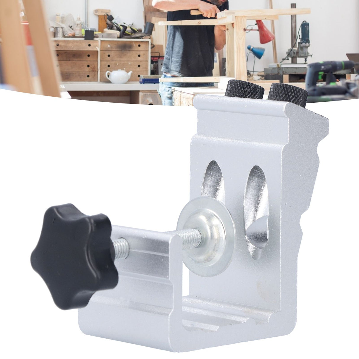Adjustable Punch Locator Woodworking Inclined Hole Positioner Tool Kit Carpentry Accessory