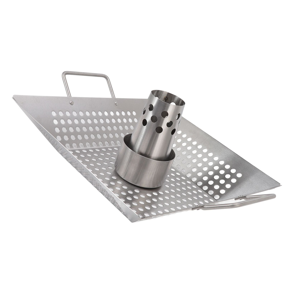 Beer Can Chicken Pan Food Grade Stainless Steel Beer Can Chicken Roaster Stand Holder with 2 Handle for Grill and Smoker