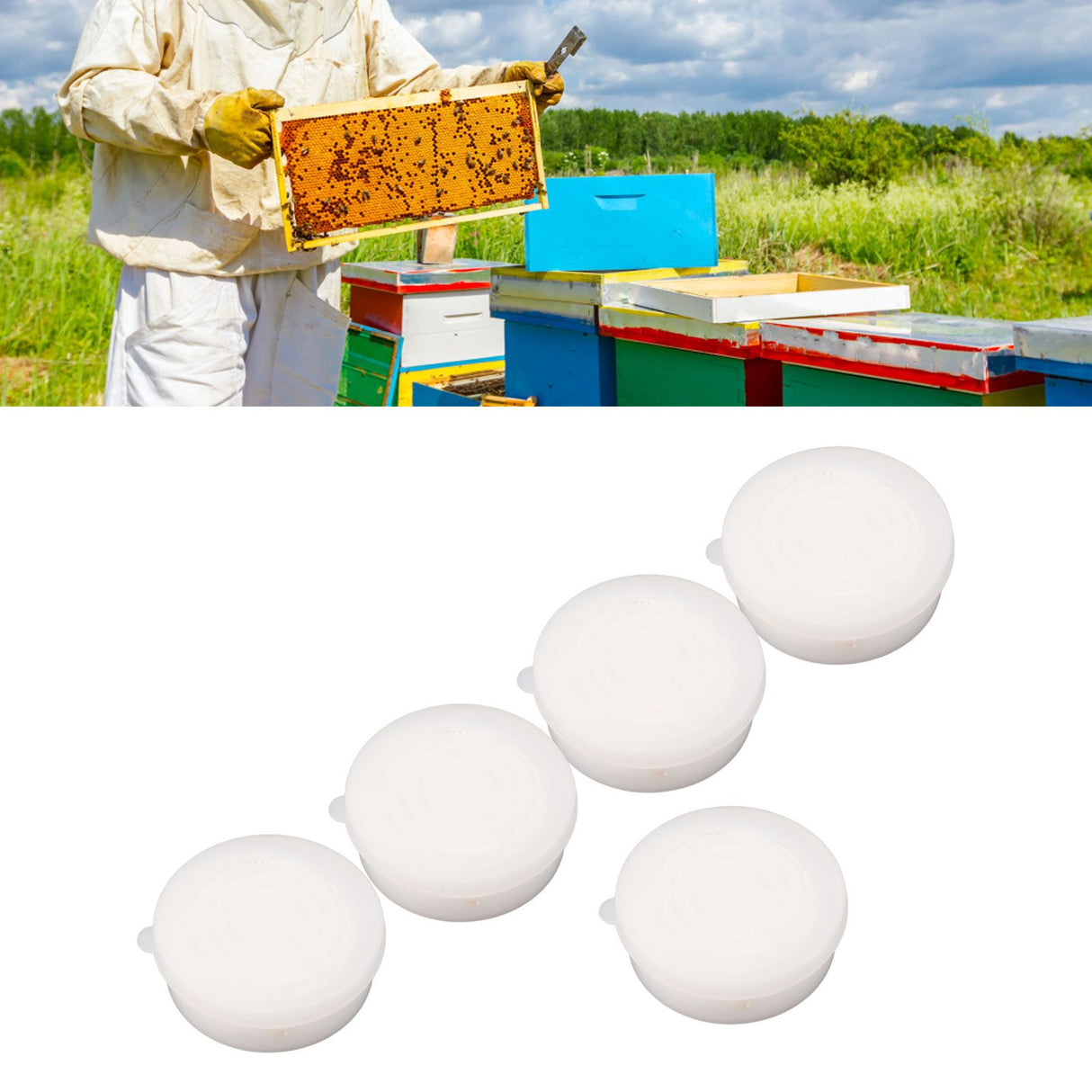 5 PCS Formic Acid Dispenser Easy To Use High Efficient Professional Formic Acid Evaporator for Beekeeping