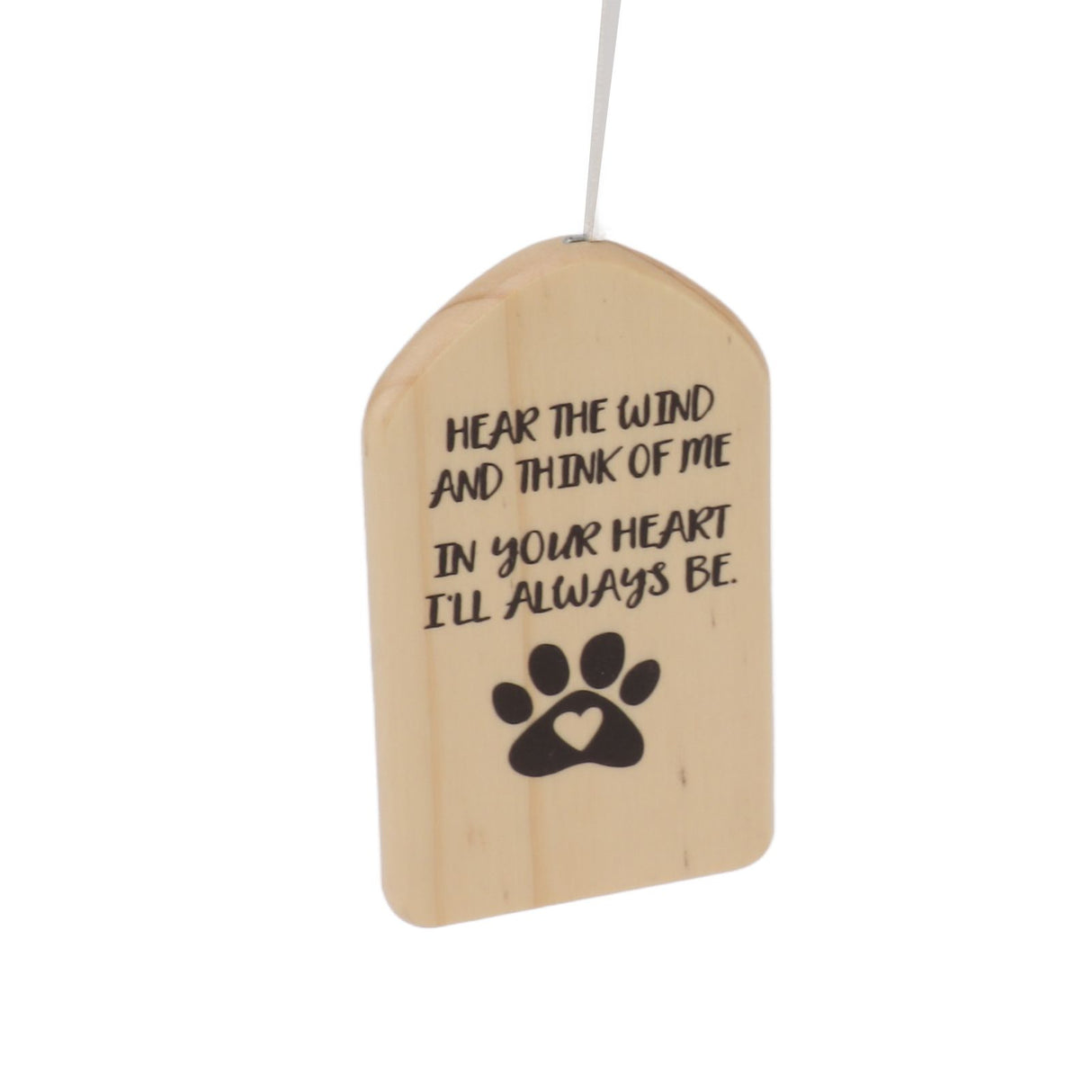 Pet Memorial Wind Chimes Wooden Outdoor Sympathy Wind Chimes Dog Memorial Remembrance Gifts with Thickened Aluminum Tubes for Home Garden Decor