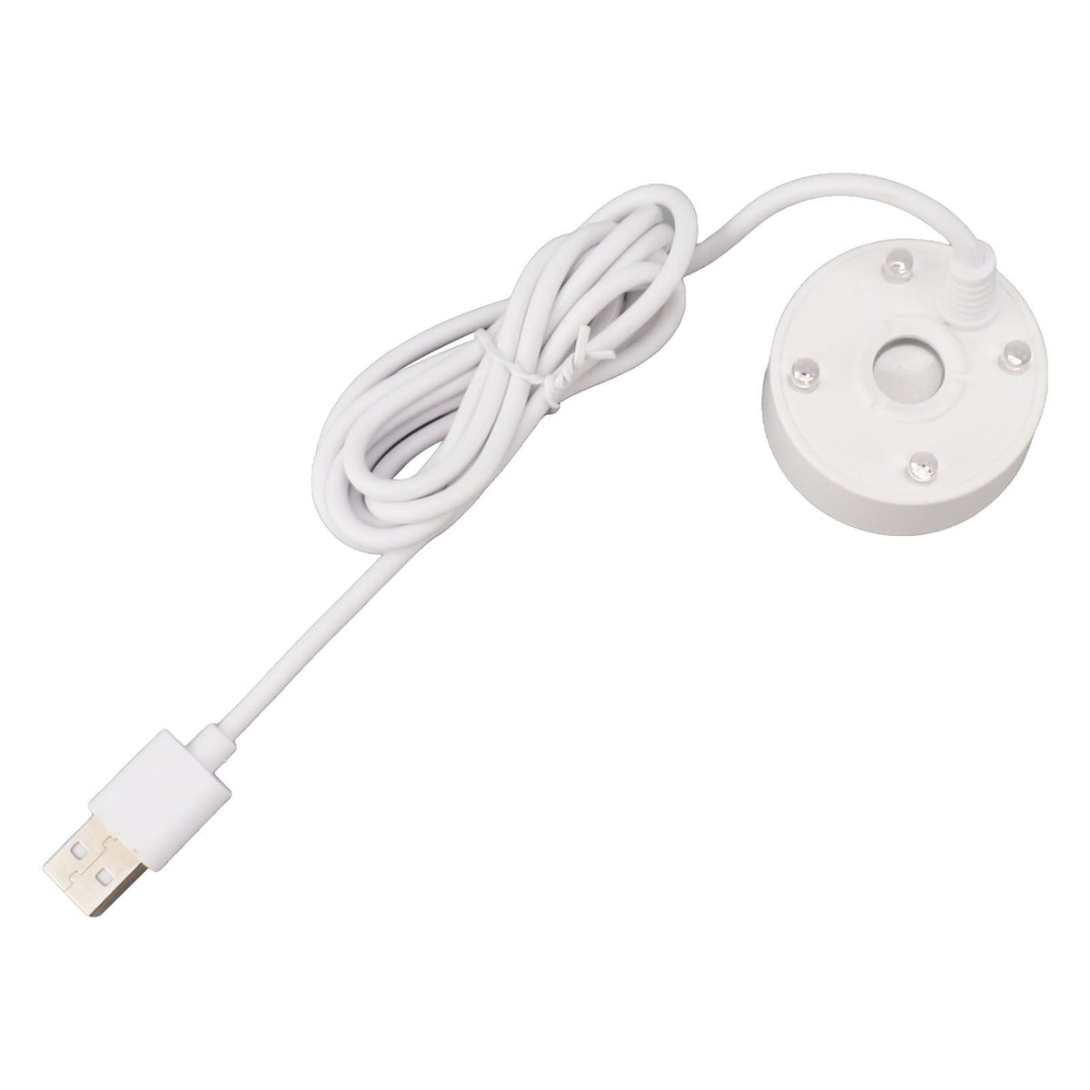 Mist Maker USB Colorful LED Lights 5V Ultra Sound Fountain Atomizer for Pond Rockery Fish Tank Sink White