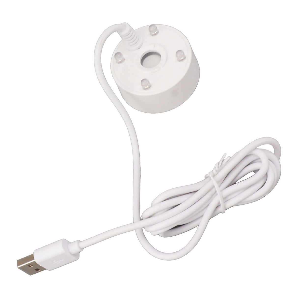 Mist Maker USB Colorful LED Lights 5V Ultra Sound Fountain Atomizer for Pond Rockery Fish Tank Sink White