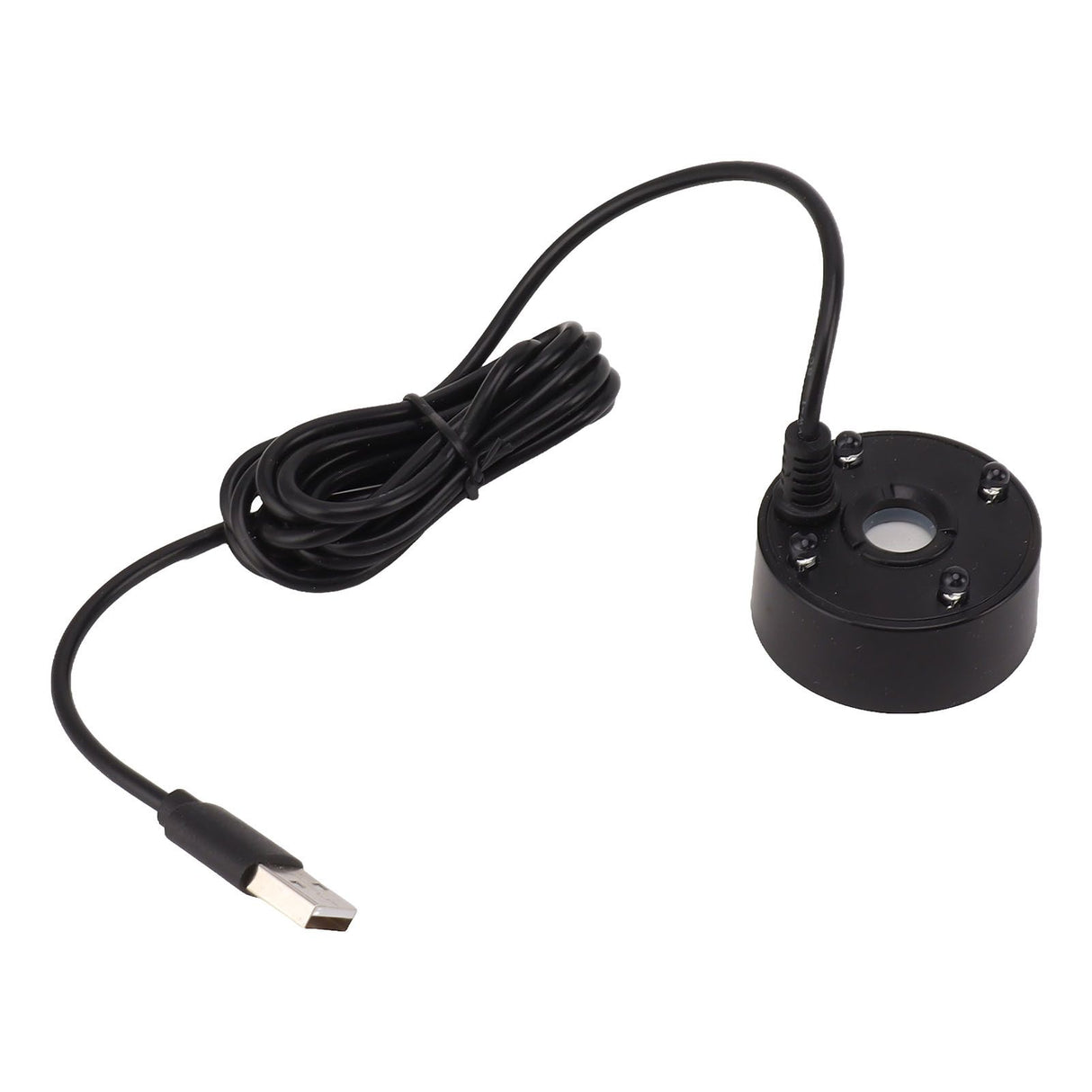 Mist Maker USB Colorful LED Lights 5V Ultra Sound Fountain Atomizer for Pond Rockery Fish Tank Sink Black