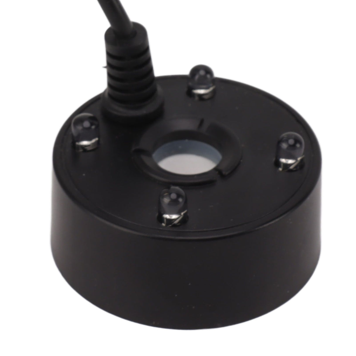 Mist Maker USB Colorful LED Lights 5V Ultra Sound Fountain Atomizer for Pond Rockery Fish Tank Sink Black