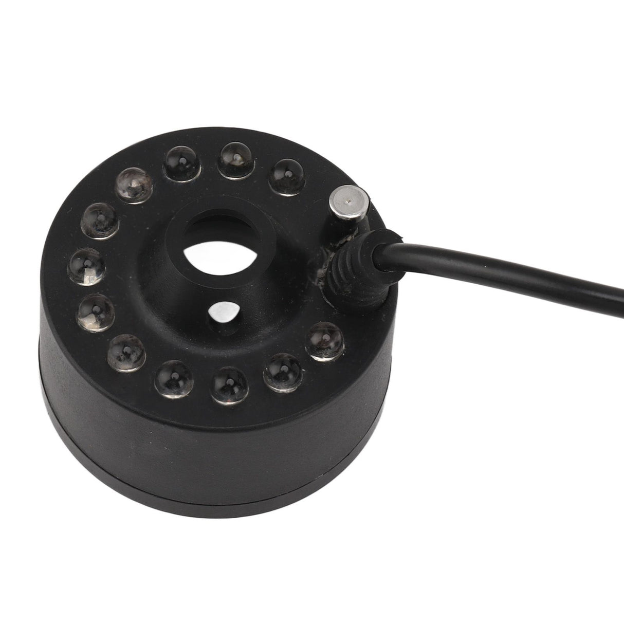 Mist Maker 12LED Beads Colorful DC 5V Interface Waterproof Ultrasound Water Fountain Fogger for Pond Halloween Party