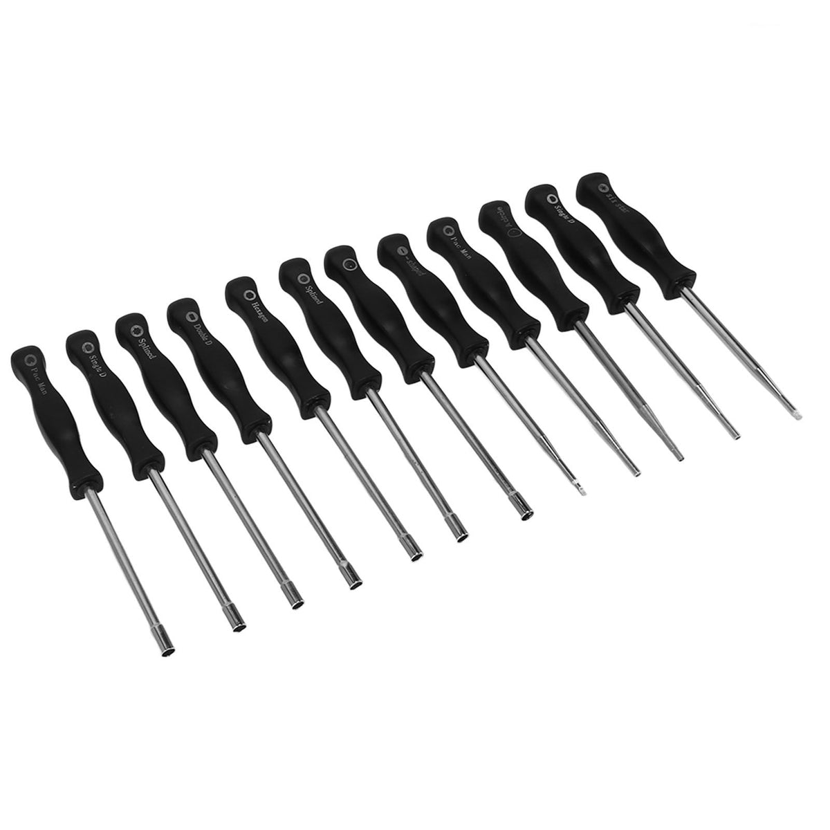 Carburator Adjusting Kit with 12 Screwdrivers 1 String Steel Brush Comfort Grip Carburetor Repair Tools for 2 Cycle Carburetor Engines Trimmer