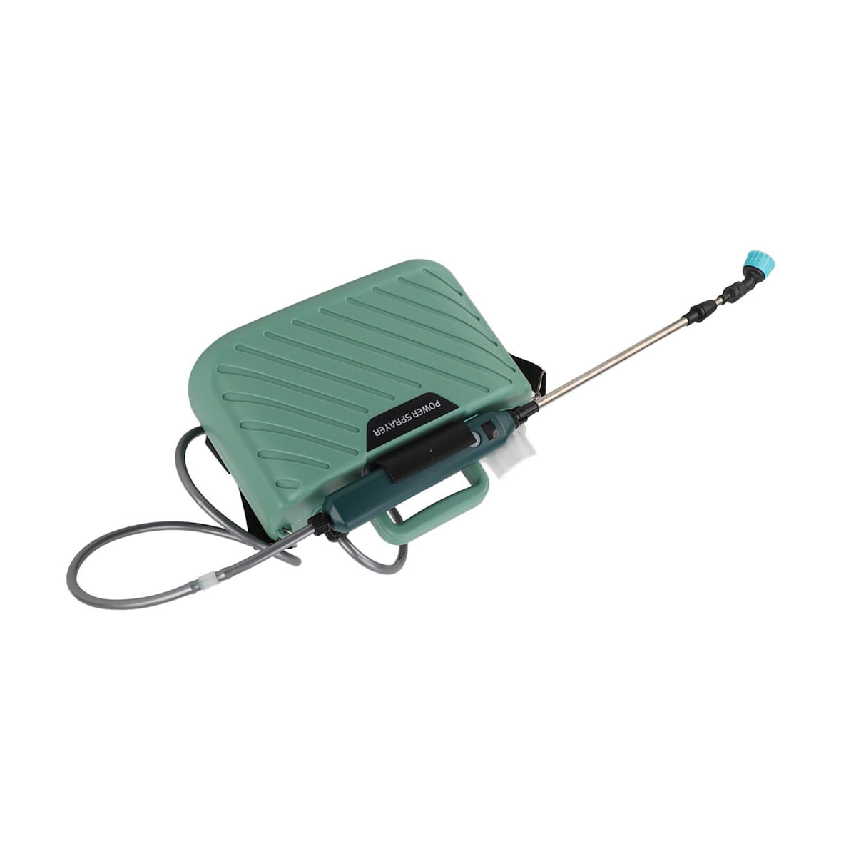 Electric Plant Sprayer Battery Powered 5L with 3 Nozzles Retractable Wand Adjustable Shoudler Strap Garden Sprayer for Lawn Green