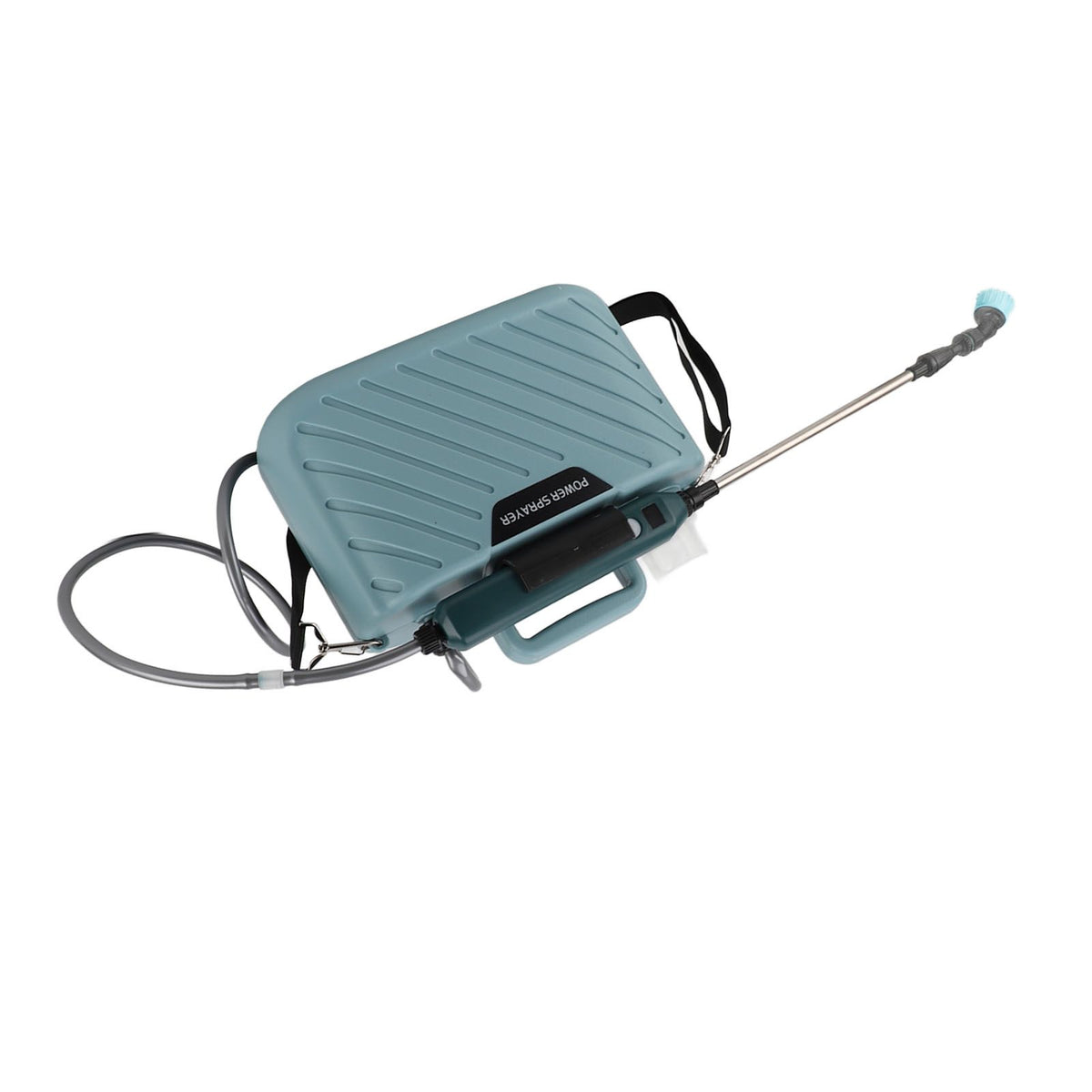 Electric Plant Sprayer Battery Powered 5L with 3 Nozzles Retractable Wand Adjustable Shoudler Strap Garden Sprayer for Lawn Blue