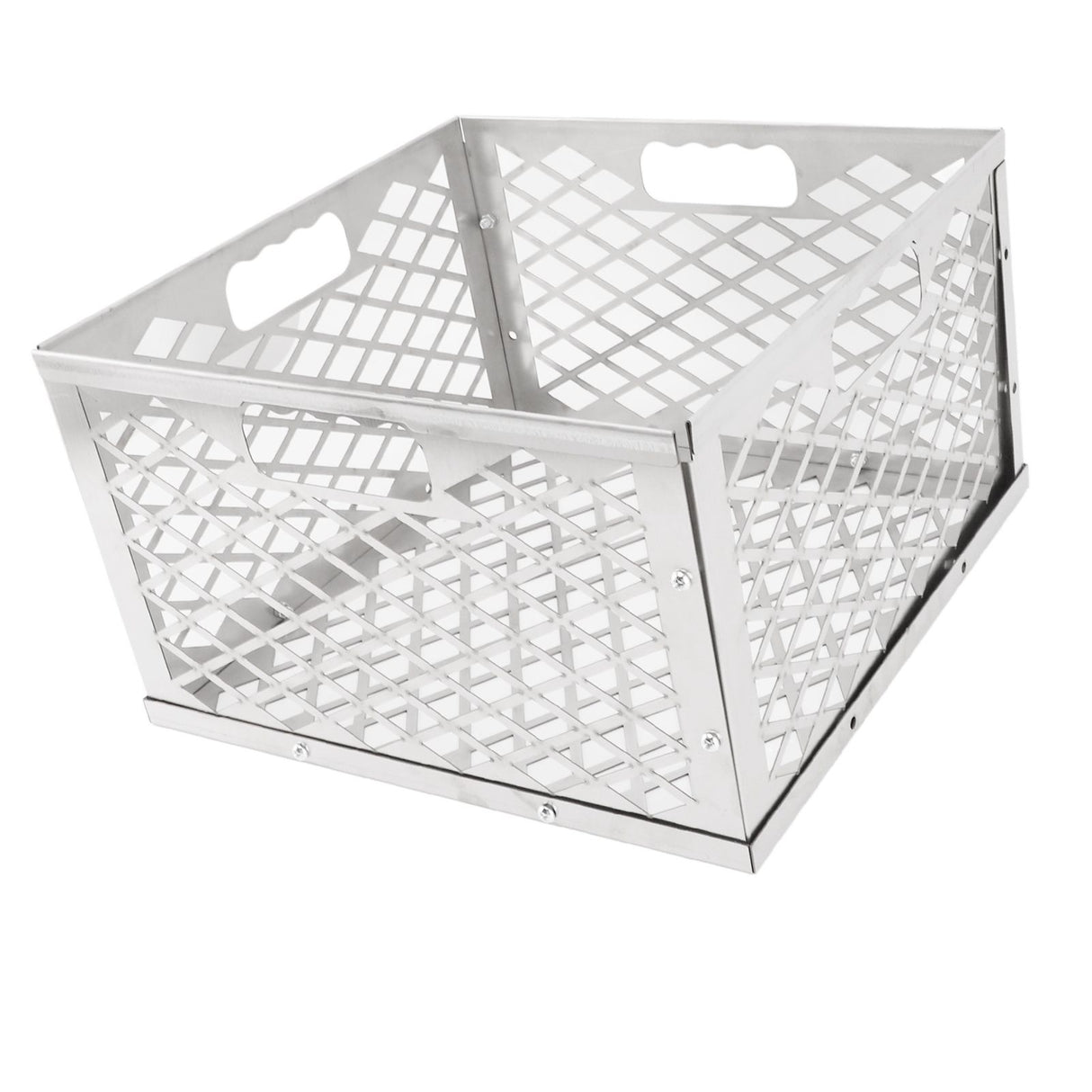 Charcoal Basket Detachable Design Portable Rugged Durable Stainless Steel Charcoal Fire Basket for Barbecue