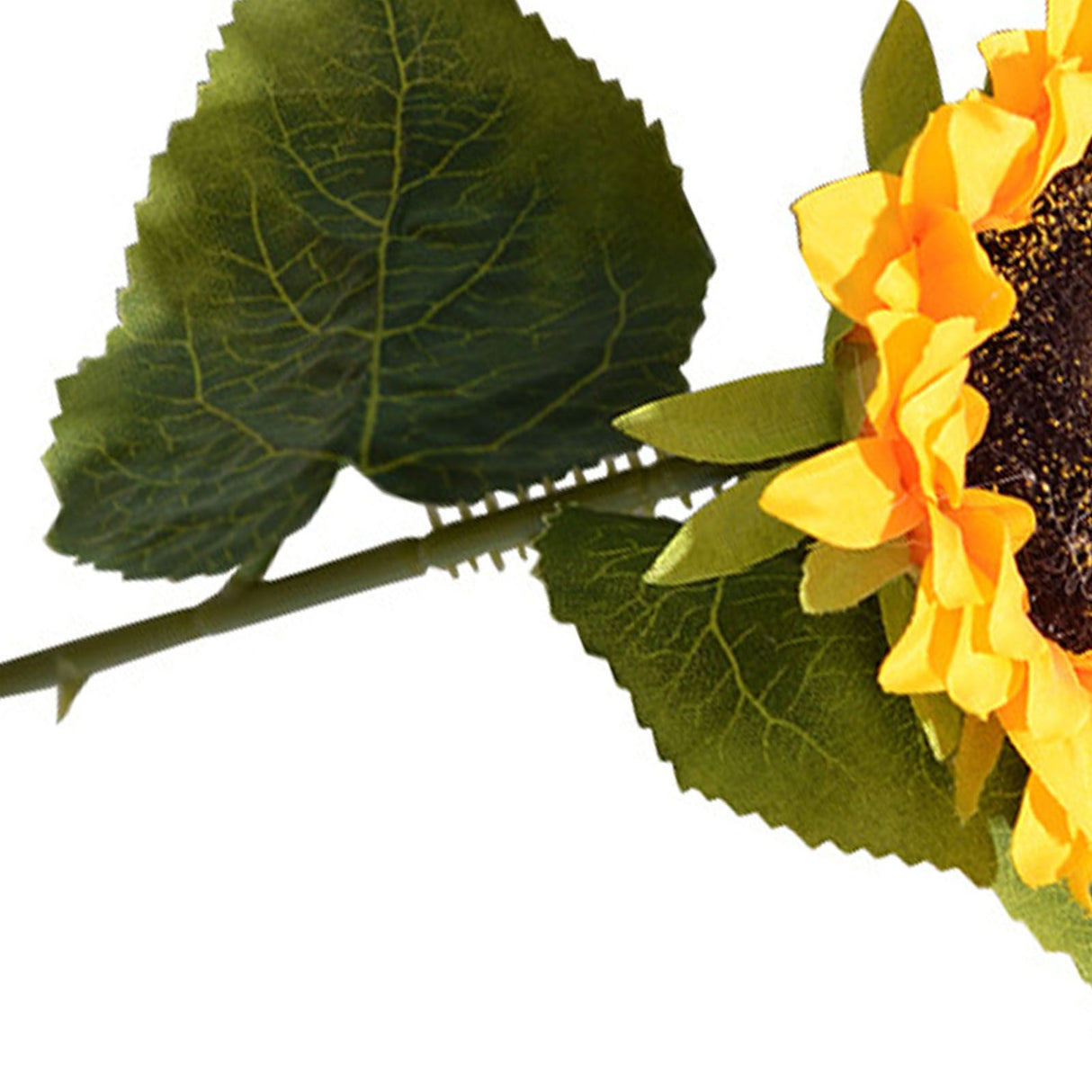 Simulation Sunflower Pastoral Style Artificial Flower False Silk Sunflower for Home Decoration Yellow