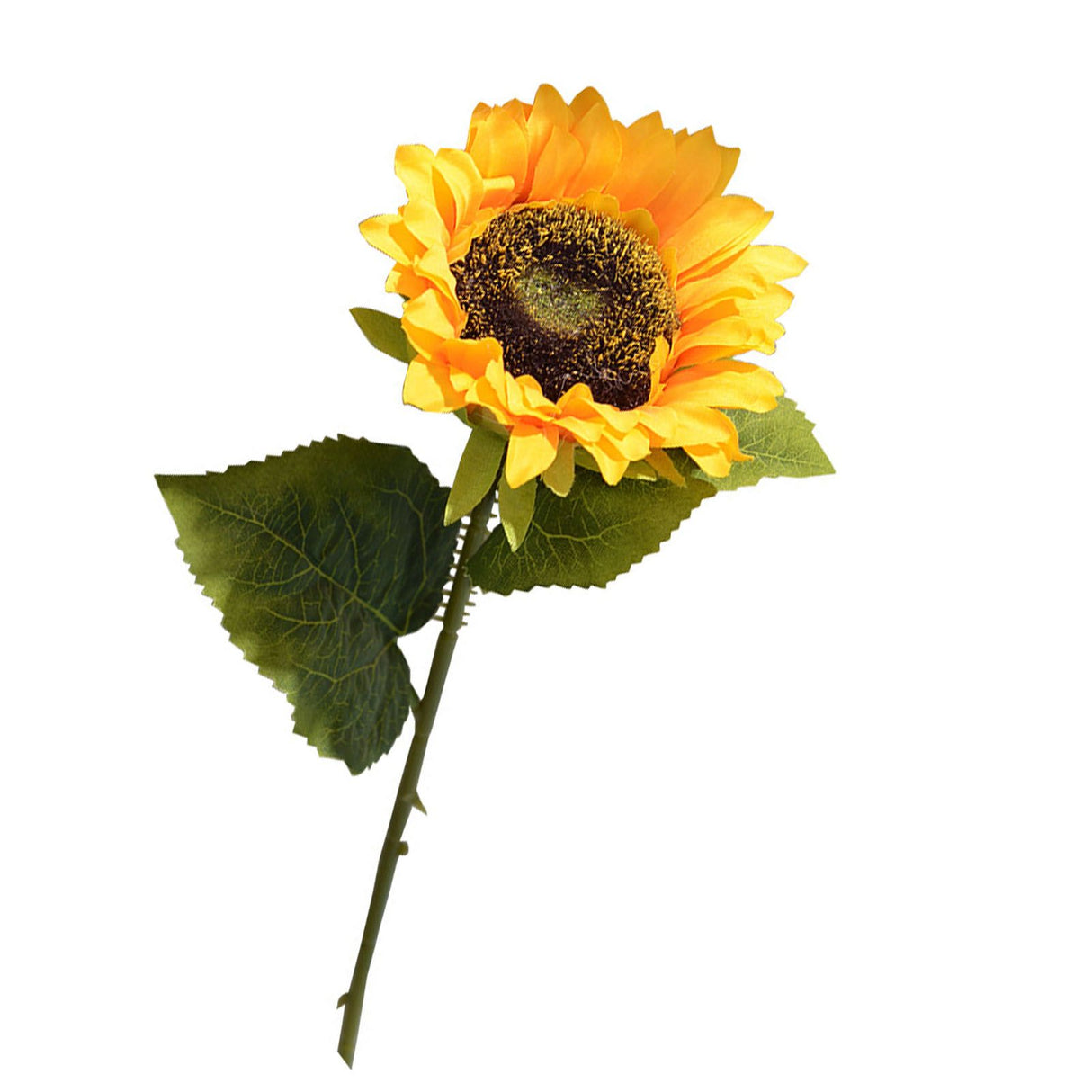 Simulation Sunflower Pastoral Style Artificial Flower False Silk Sunflower for Home Decoration Yellow