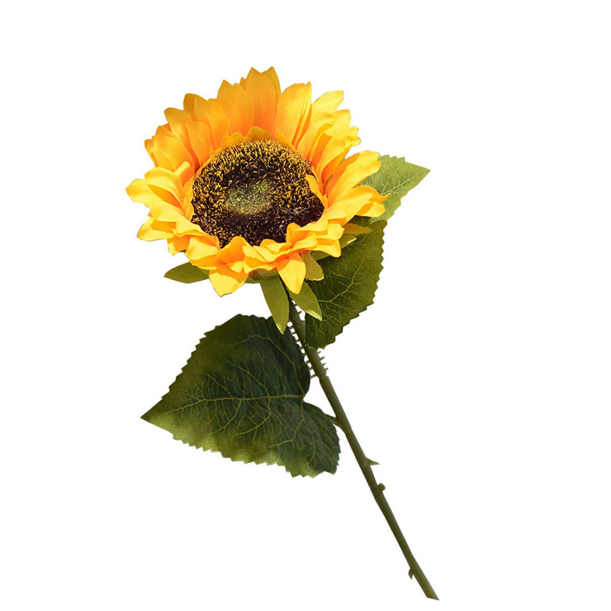 Simulation Sunflower Pastoral Style Artificial Flower False Silk Sunflower for Home Decoration Yellow