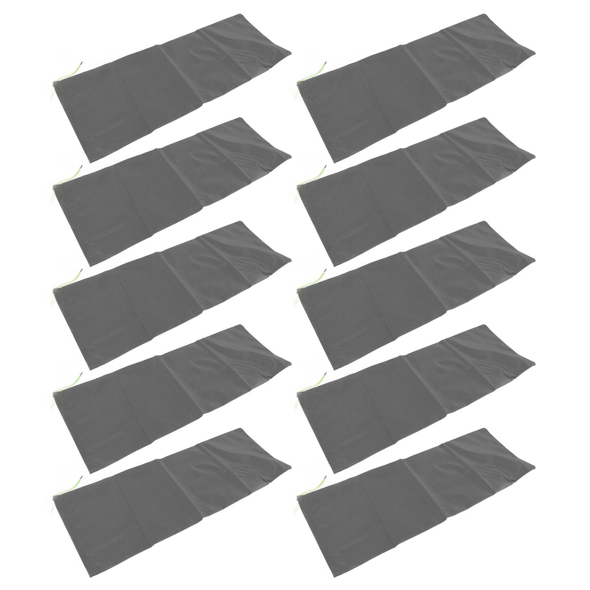 10pcs Flood Sandbags Professional Empty Rain Proof Drawstring Flood Control Sandbags for House Door Garage Basement Grey