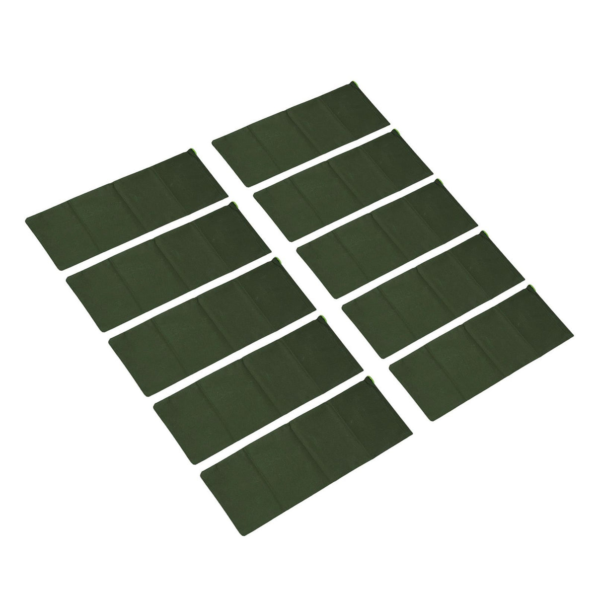 10pcs Flood Sandbags 600D Polyester Flood Prevention Bag Reusable Flood Barrier Bag for House Door Window Garage Basement Dark Green