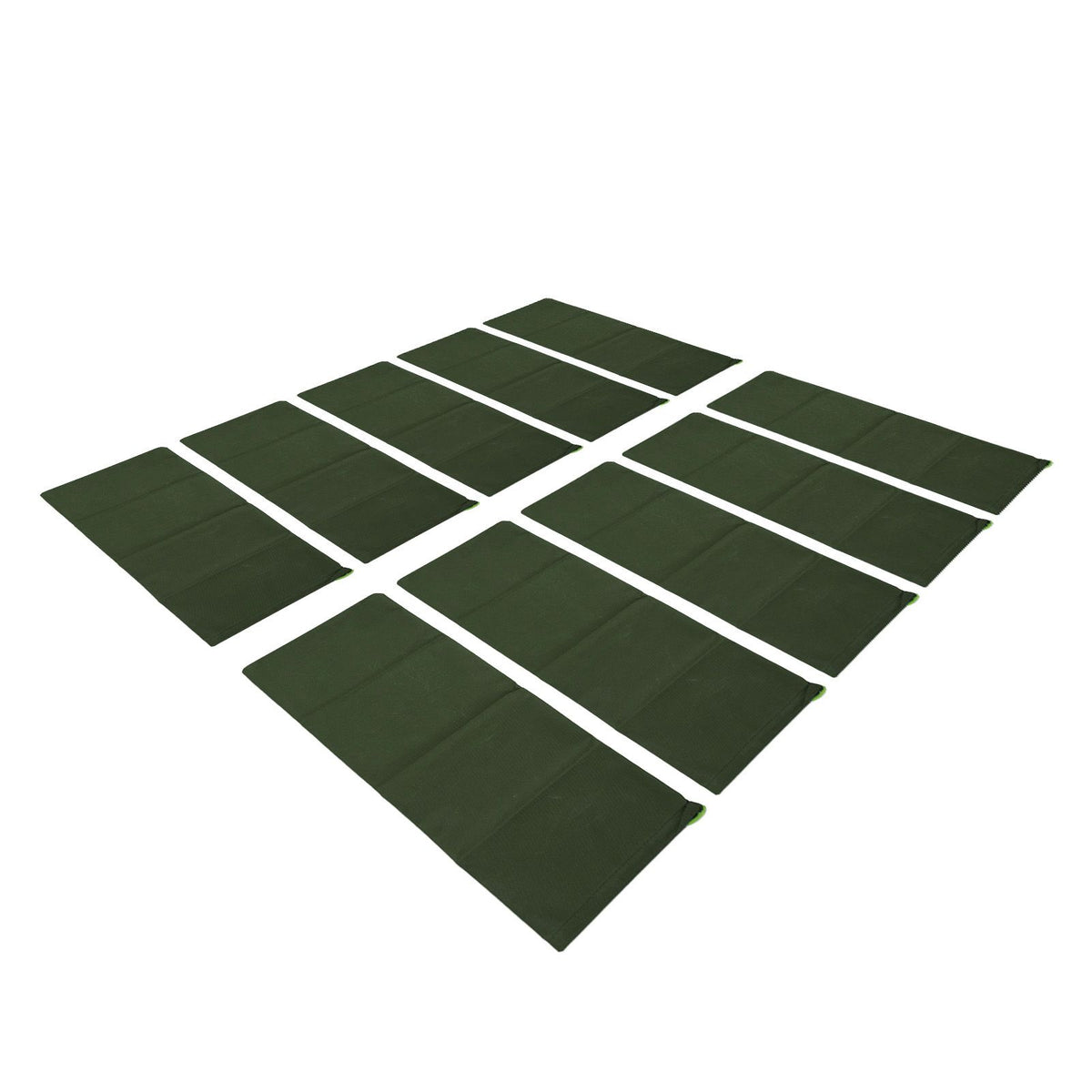 10pcs Flood Sandbags 600D Polyester Flood Prevention Bag Reusable Flood Barrier Bag for House Door Window Garage Basement Dark Green