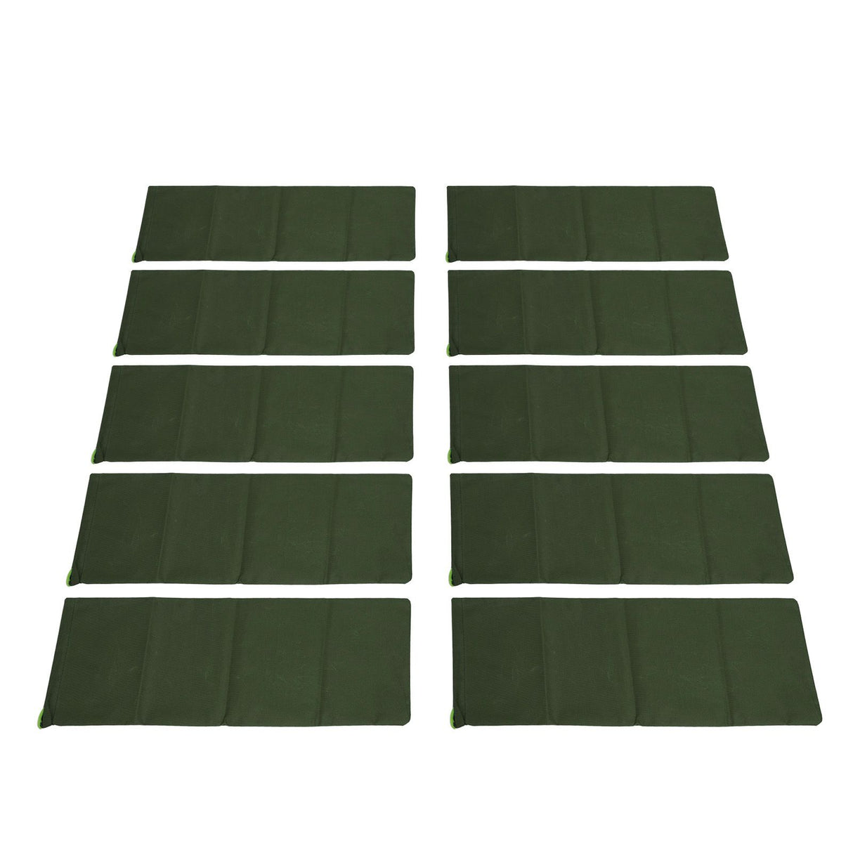 10pcs Flood Sandbags 600D Polyester Flood Prevention Bag Reusable Flood Barrier Bag for House Door Window Garage Basement Dark Green