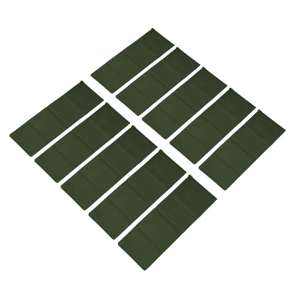 10pcs Flood Sandbags 600D Polyester Flood Prevention Bag Reusable Flood Barrier Bag for House Door Window Garage Basement Dark Green