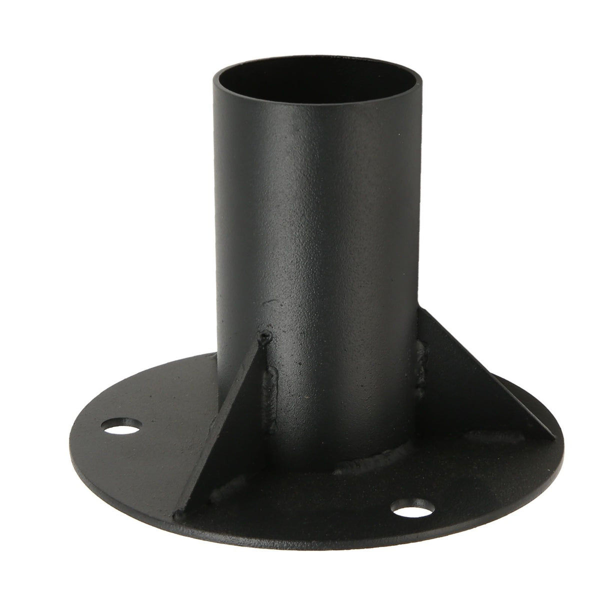 Chain Link Fence Pole Floor Flange Base Flange Heavy Solid Fence Post Concrete Mount for Holding Fence Mailbox Flag Round Posts 52mm / 2.0in