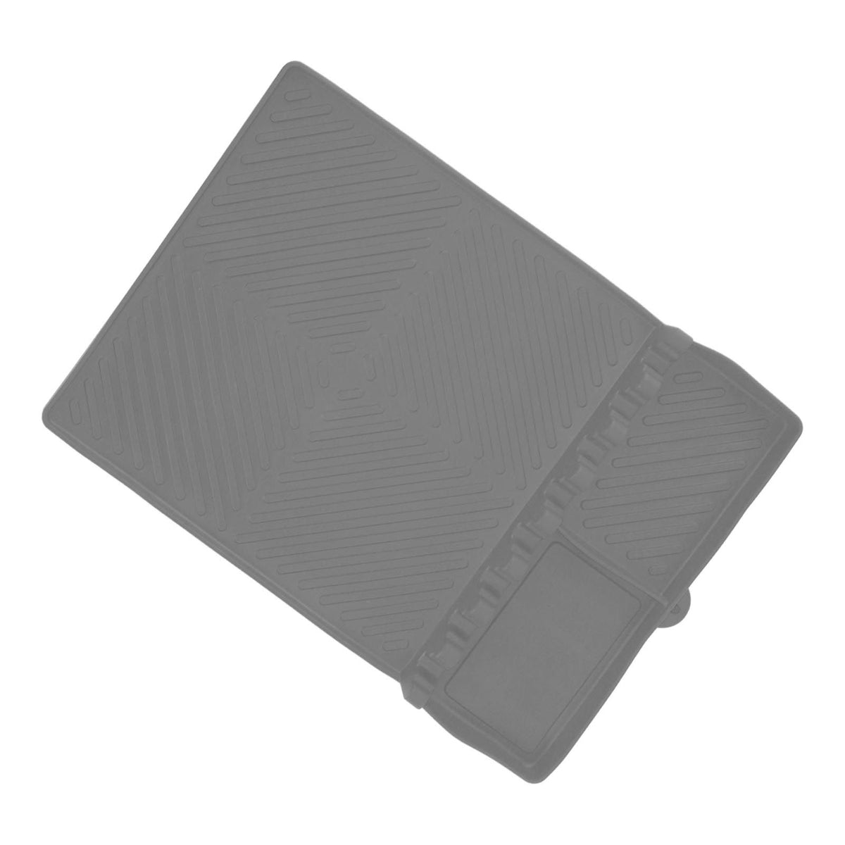 Grill Tools Mat Silicone 8 Slots 16x11.5in Anti Slip Heat Resistant Easy to Clean Griddle Accessories for Kitchen Cooking Grey