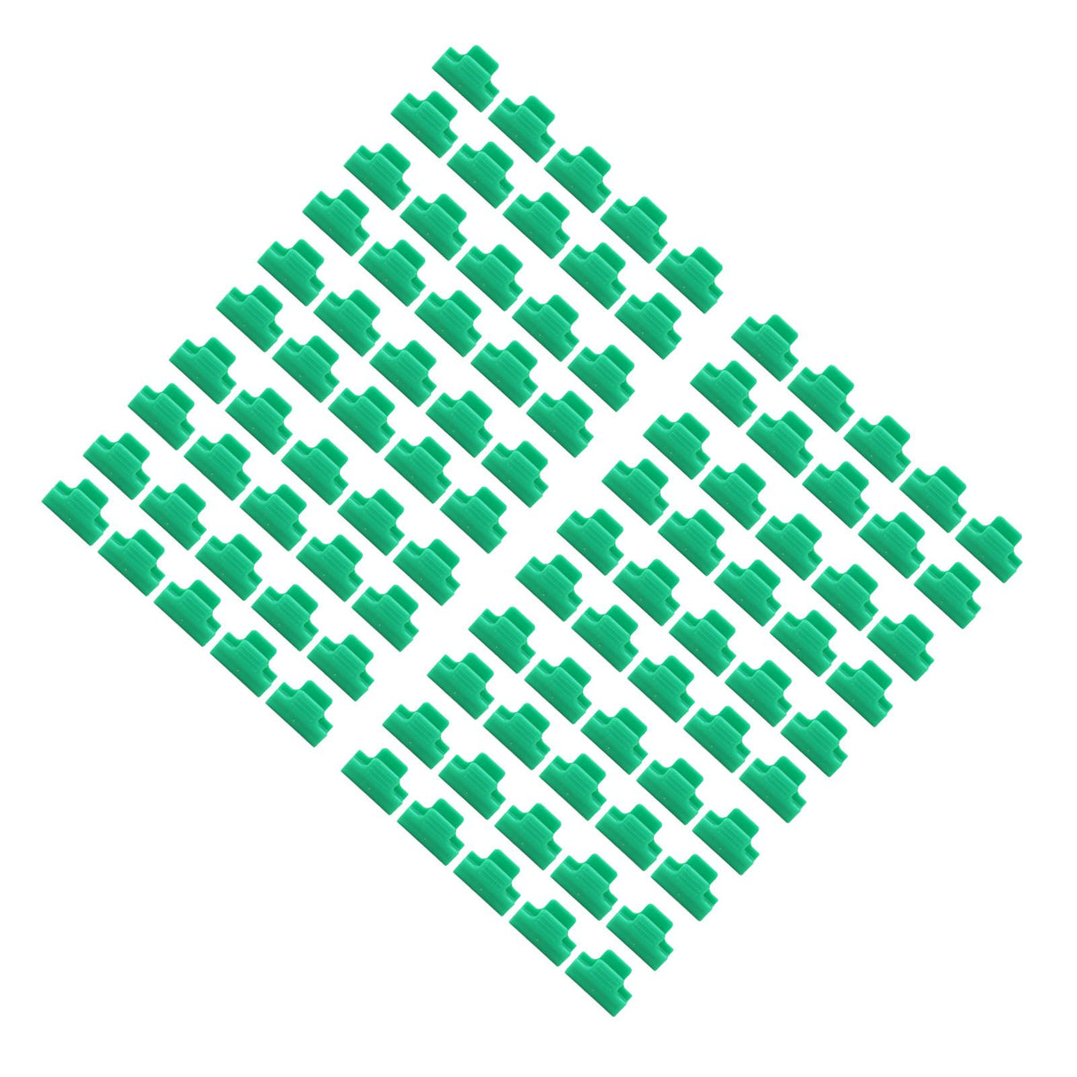 100pcs Greenhouse Clamps Film Row Cover Netting Tunnel Hoop Clip Frame Shading Net Rod Clip Greenhouse Film Clamps 8mm / 0.3in