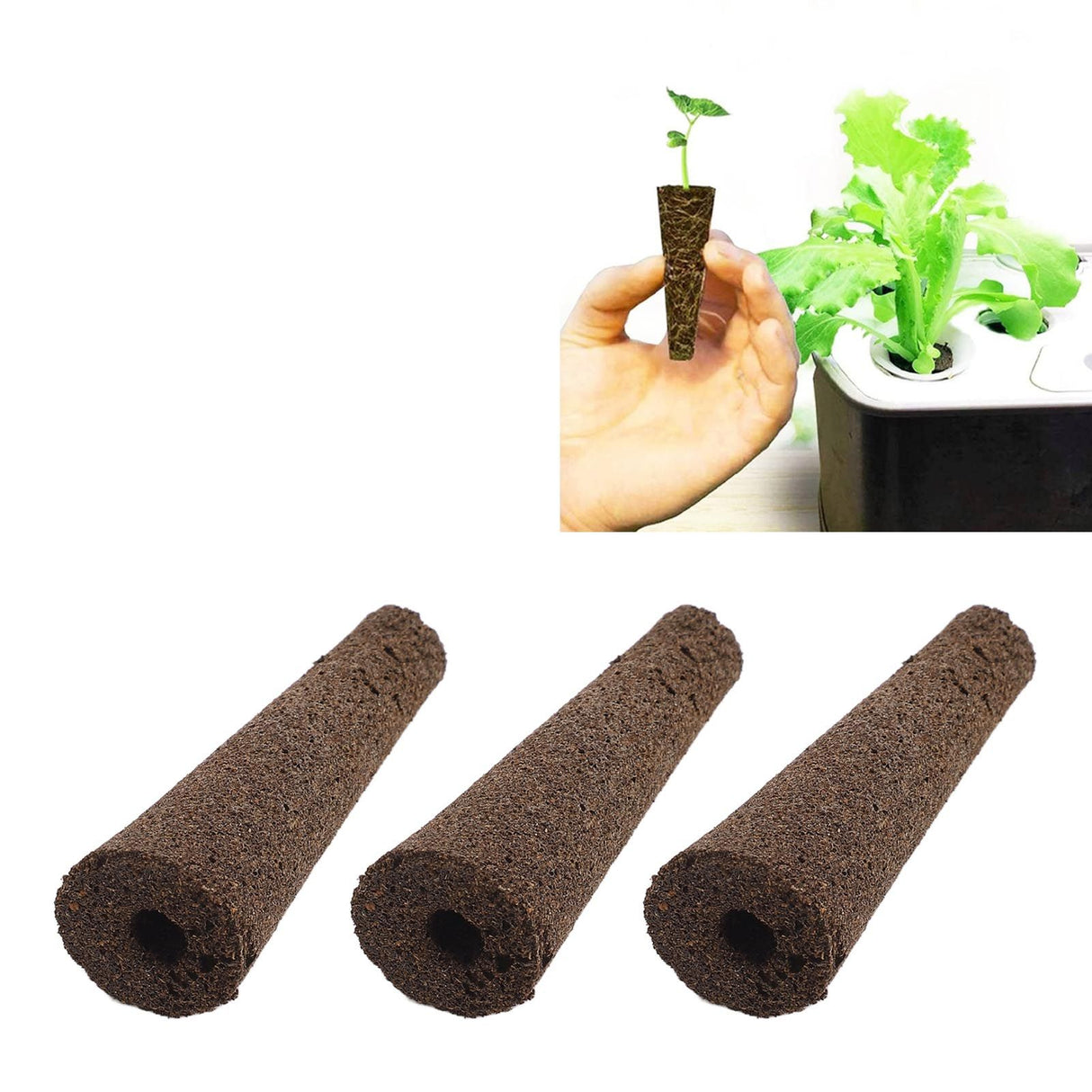 50 Pcs Seedling Block Peat Planting Block for Gardening Hydroponics Soilless Cultivation Plants Germination HRD TN0524