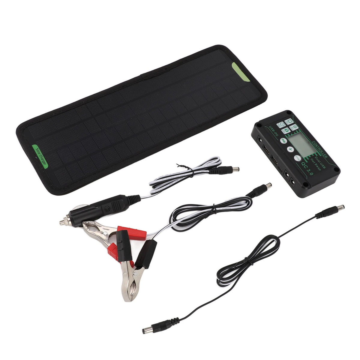 12V 10W MPPT Solar Charge Controller Power Loss Prevention Waterproof 12V Solar Panel Battery Charger Controller Black