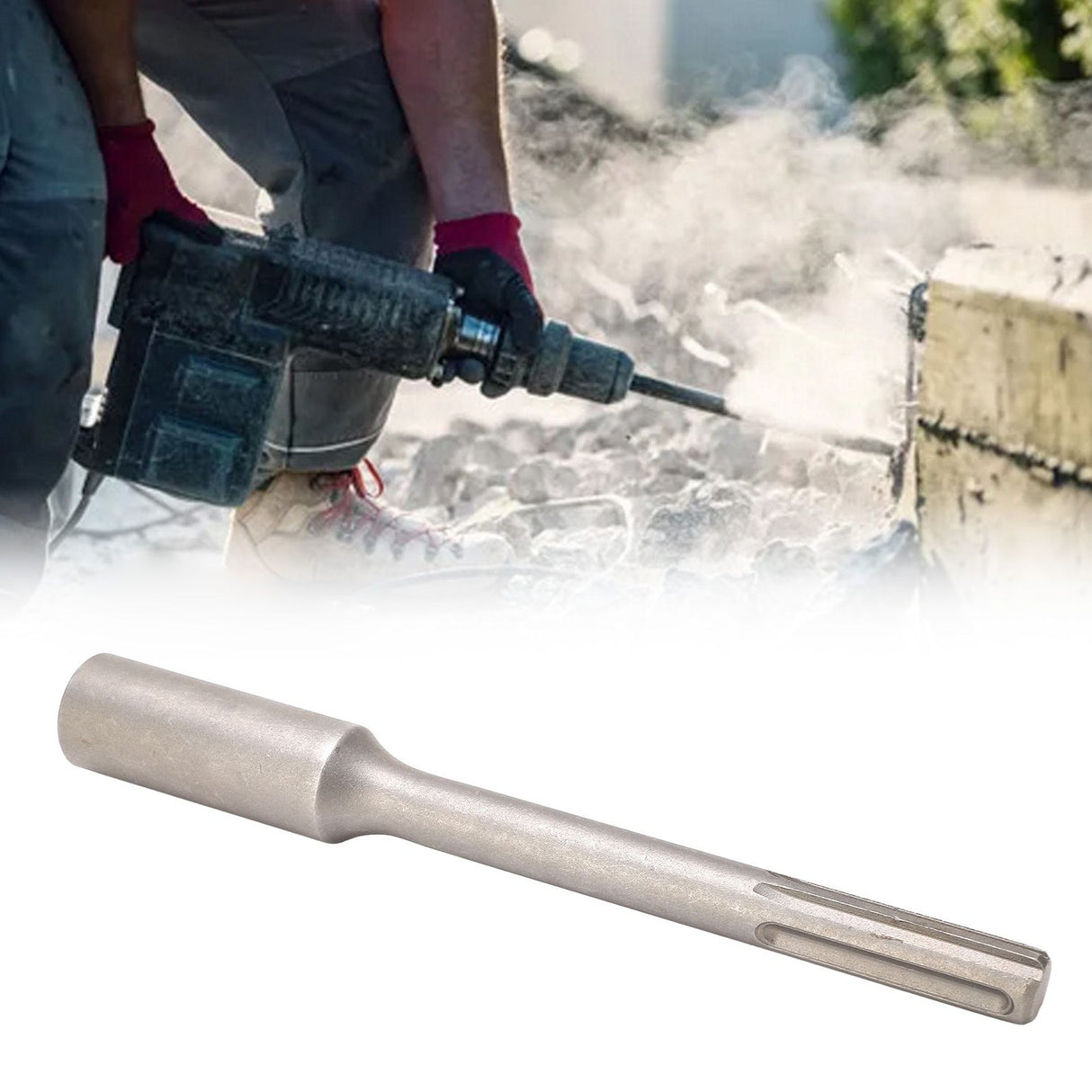 for SDS Maximum Shank Ground Rod Driver Steel 5 Pits T Post Driver Post Hammer 25cm Length