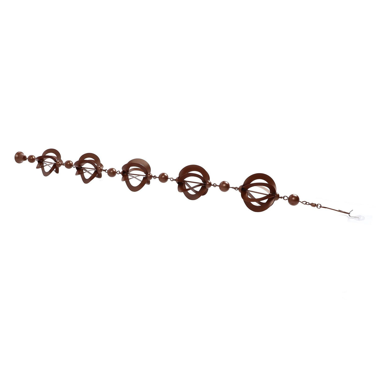 Hanging Rain Chain Metal Decorative Rotating Hollow Rain Chain for Garden Courtyard
