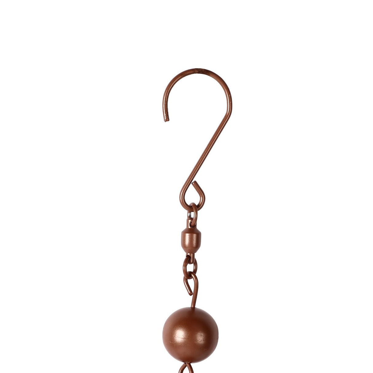 Hanging Rain Chain Metal Decorative Rotating Hollow Rain Chain for Garden Courtyard