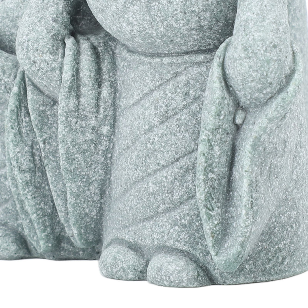 Mini Monk Buddha Statue Chinese Green Sandstone Cute Buddha Figurine 3 Little Monks Ornament for Fish Tank Aquarium Home Garden Decoration Style 3