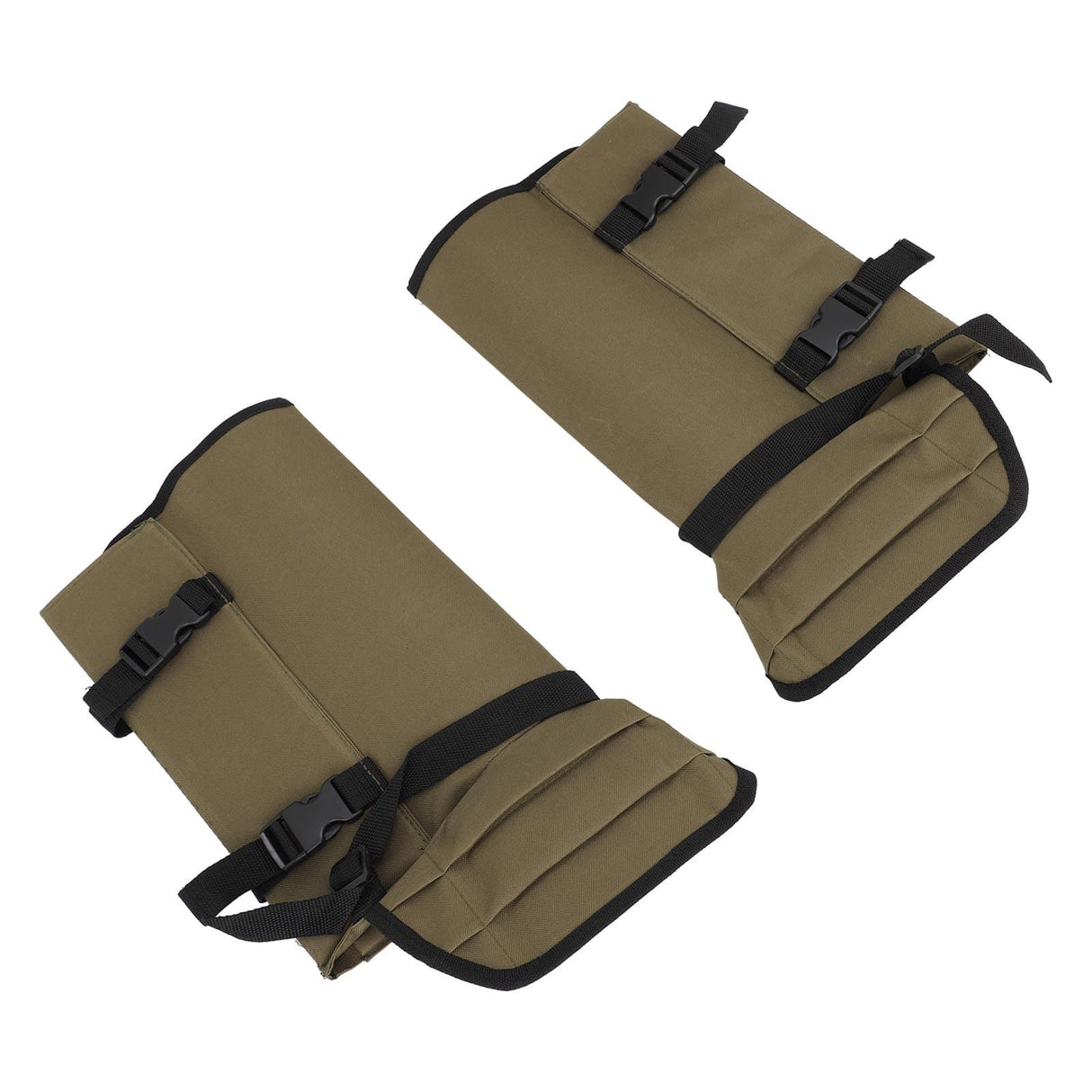 1 Pair Snake Gaiters Polyester Fiber Breathable Lightweight Snake Proof Leg Cover for Hiking Camping Mountaineering OD Green