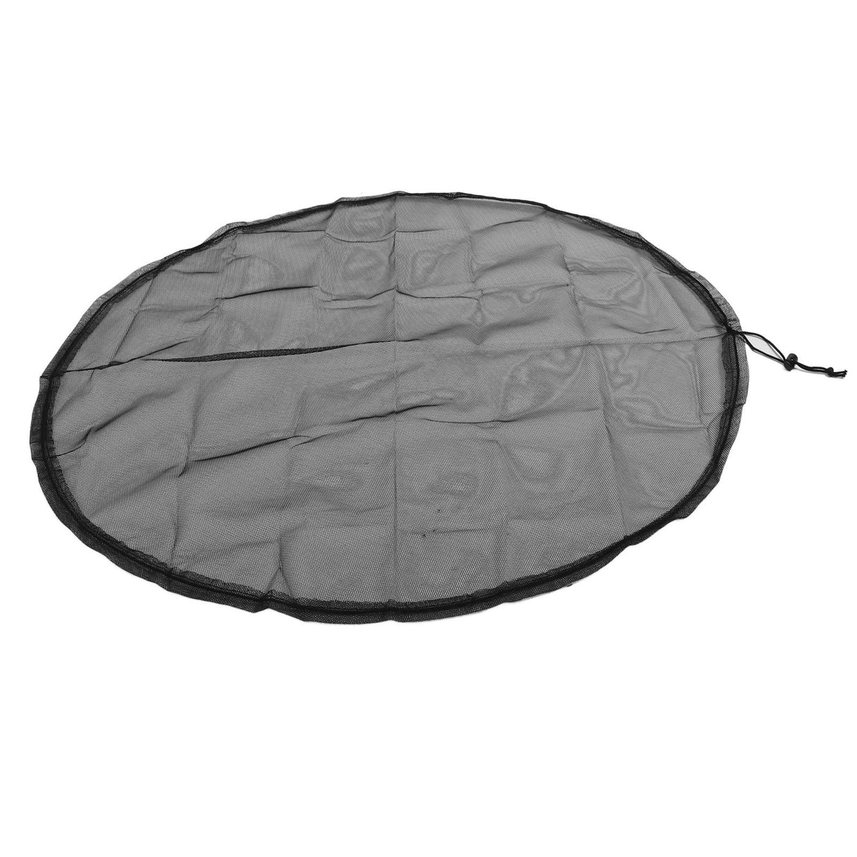 2PCS Water Collection Mesh Cover Black Netting Screen Drawstring 37in Prevents Bugs Tank Protector for Rain Buckets Garden