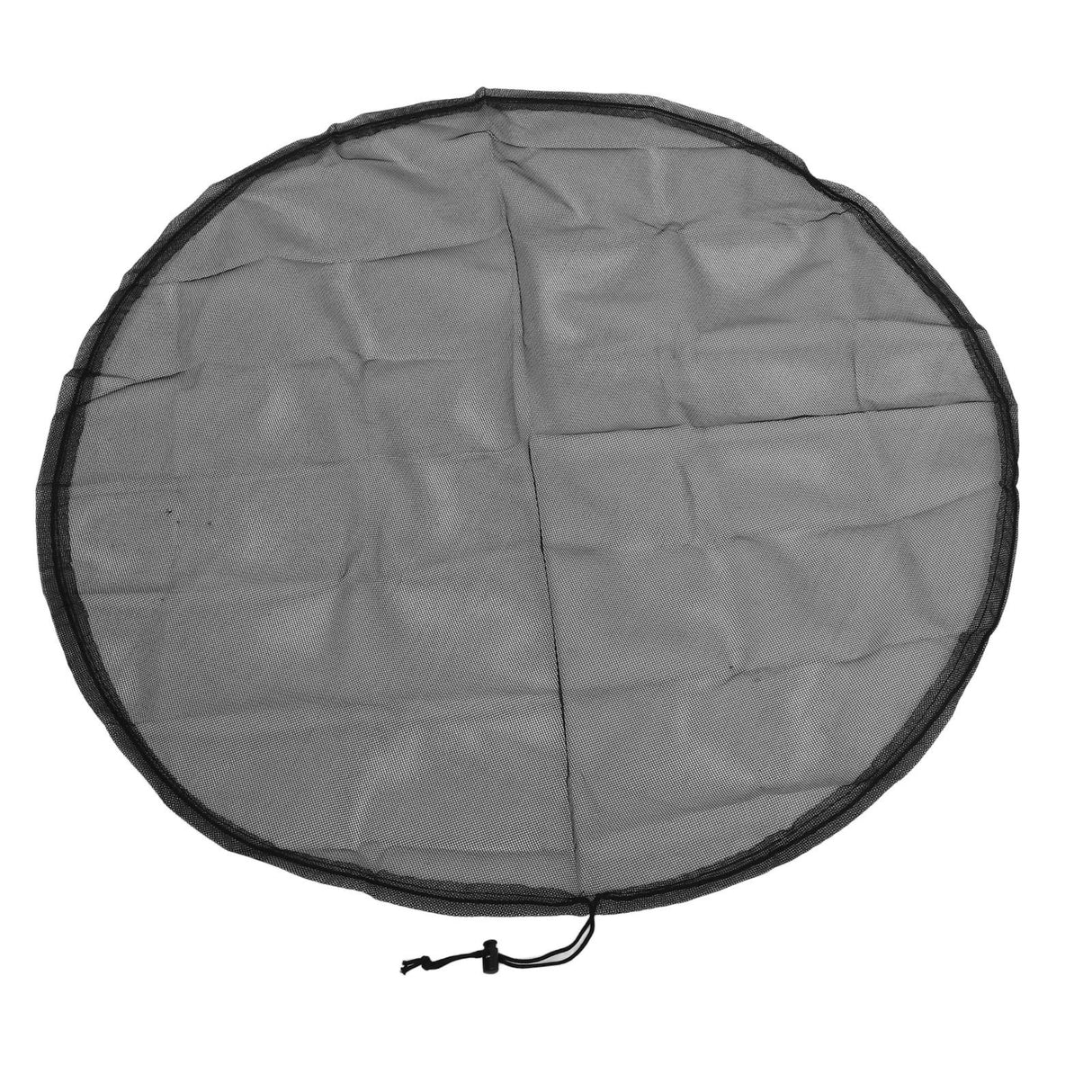 2PCS Water Collection Mesh Cover Black Netting Screen Drawstring 37in Prevents Bugs Tank Protector for Rain Buckets Garden