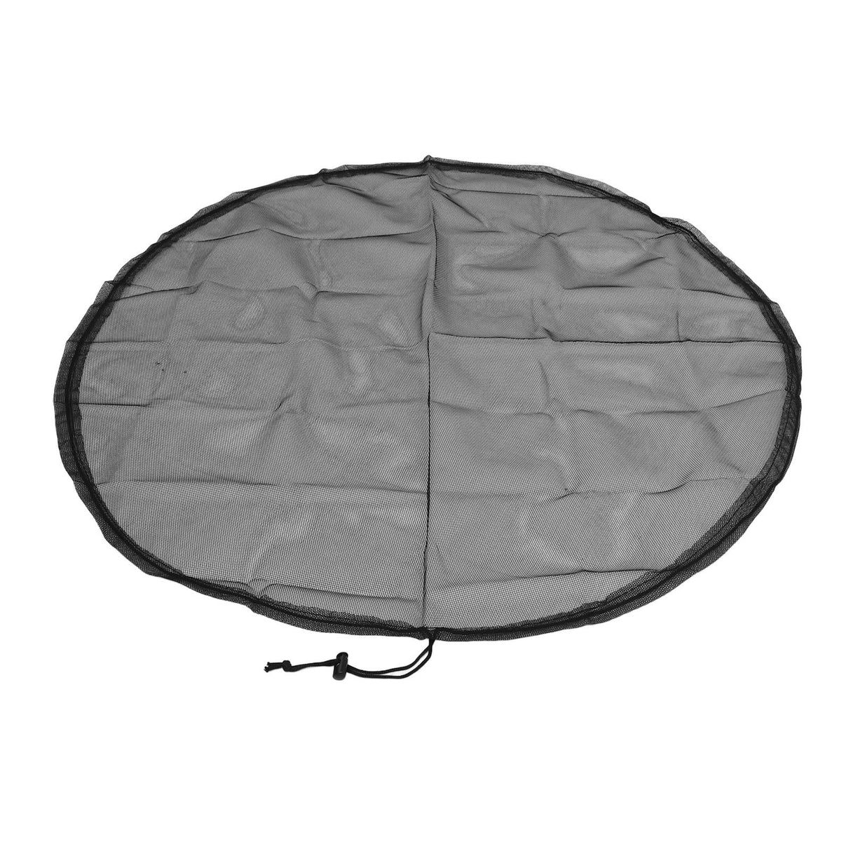 2PCS Water Collection Mesh Cover Black Netting Screen Drawstring 37in Prevents Bugs Tank Protector for Rain Buckets Garden