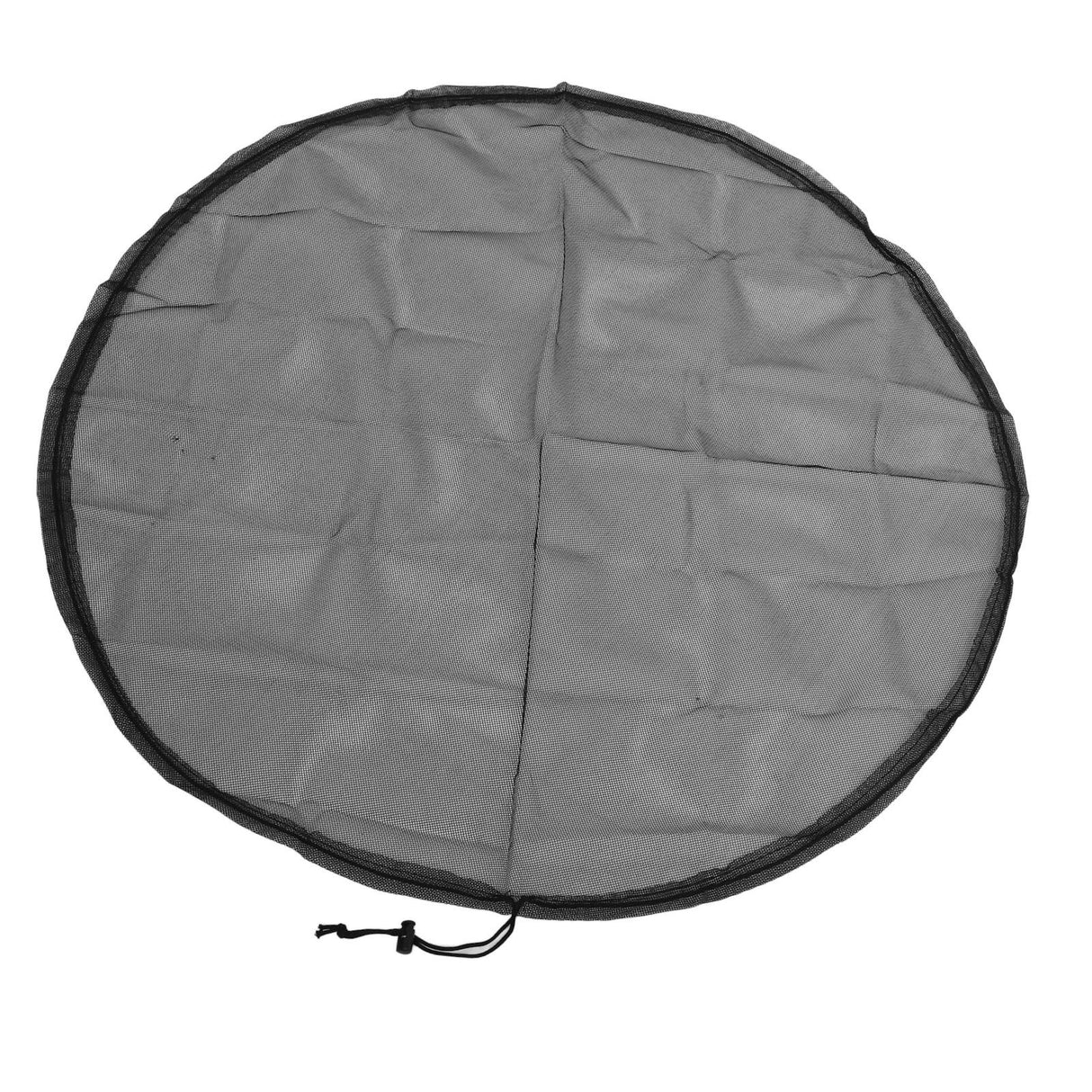 2PCS Water Collection Mesh Cover Black Netting Screen Drawstring 37in Prevents Bugs Tank Protector for Rain Buckets Garden