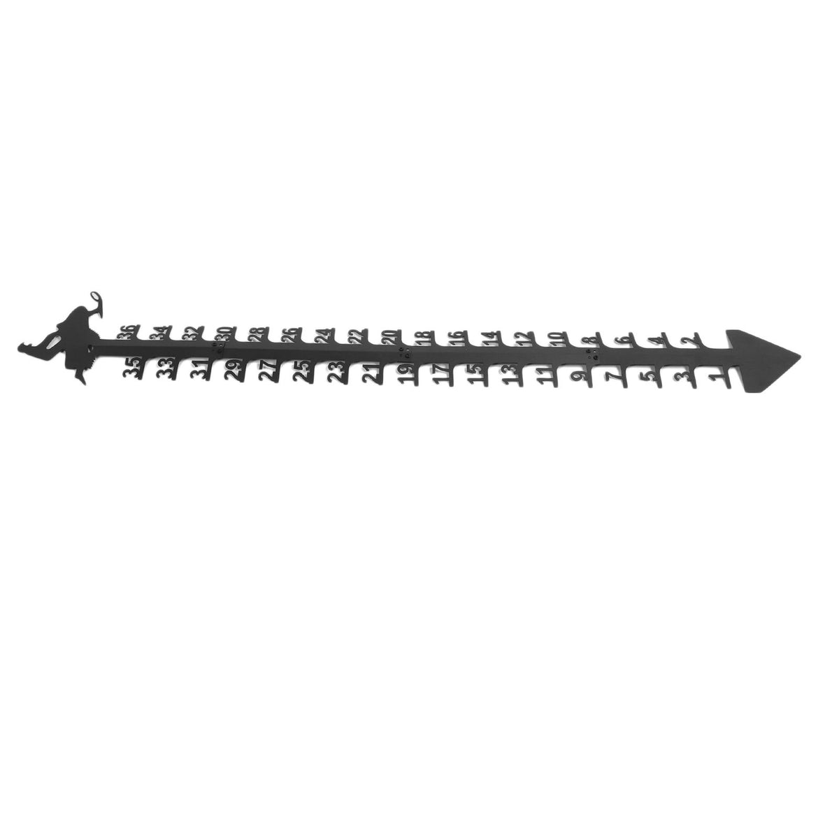 36 Inch Snow Gauge Outdoor Large Iron Snowfall Measuring Gauge Stick Outdoor Snow Depth Measure Rod for Garden Yard Christmas Decorations