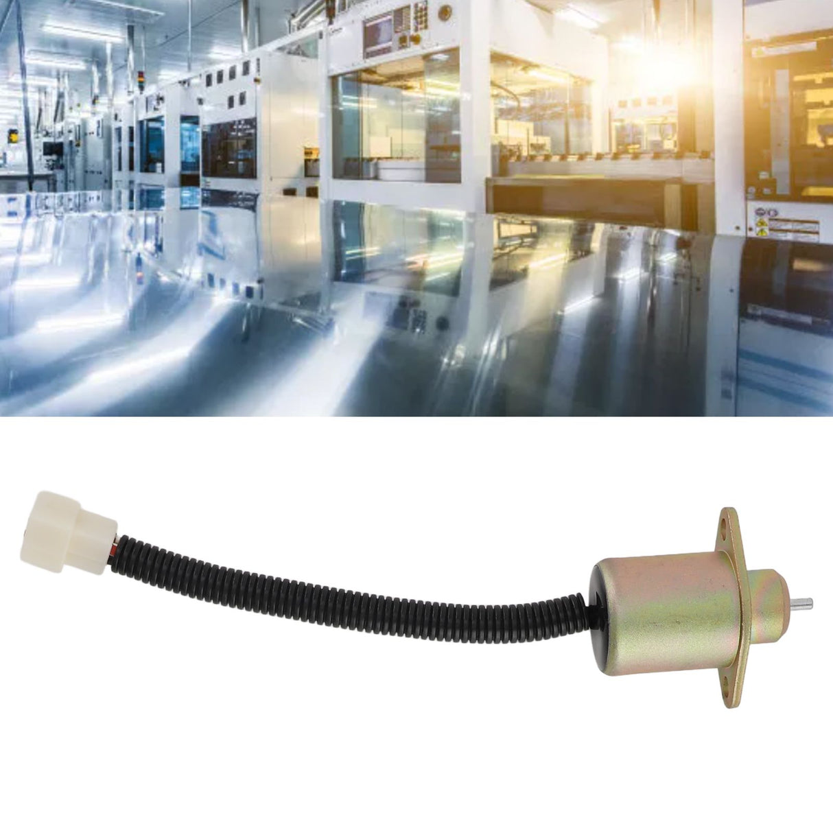 12V Fuel Shut Off Solenoid Valve 1503es 12a5uc5s Accurate Anti Interference Generator Fuel Shutdown Stop Solenoid for Replacement