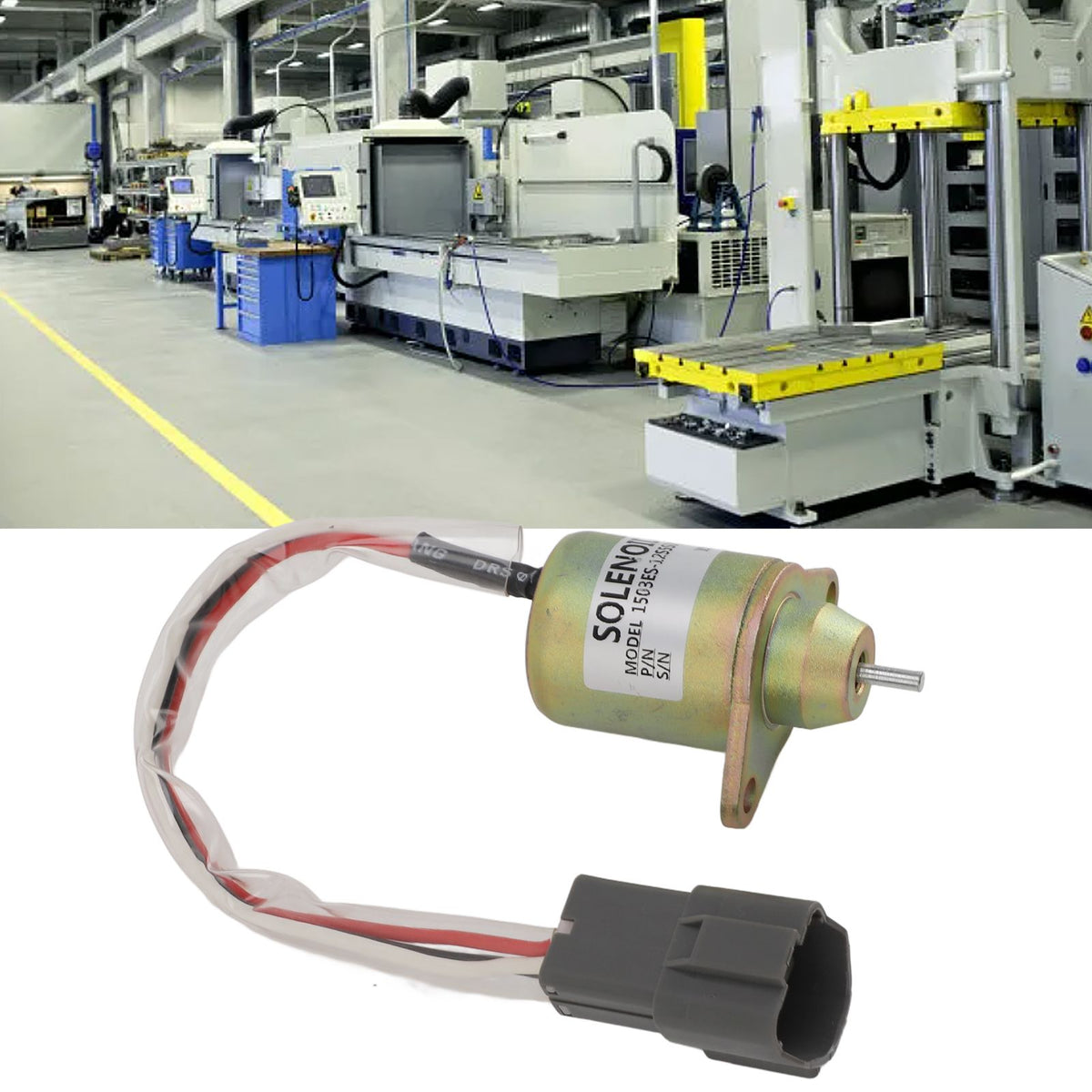 1503ES 12S5SUC12S 12V Fuel Shutdown Shut Off Solenoid for Generator Engine Accurate Operation