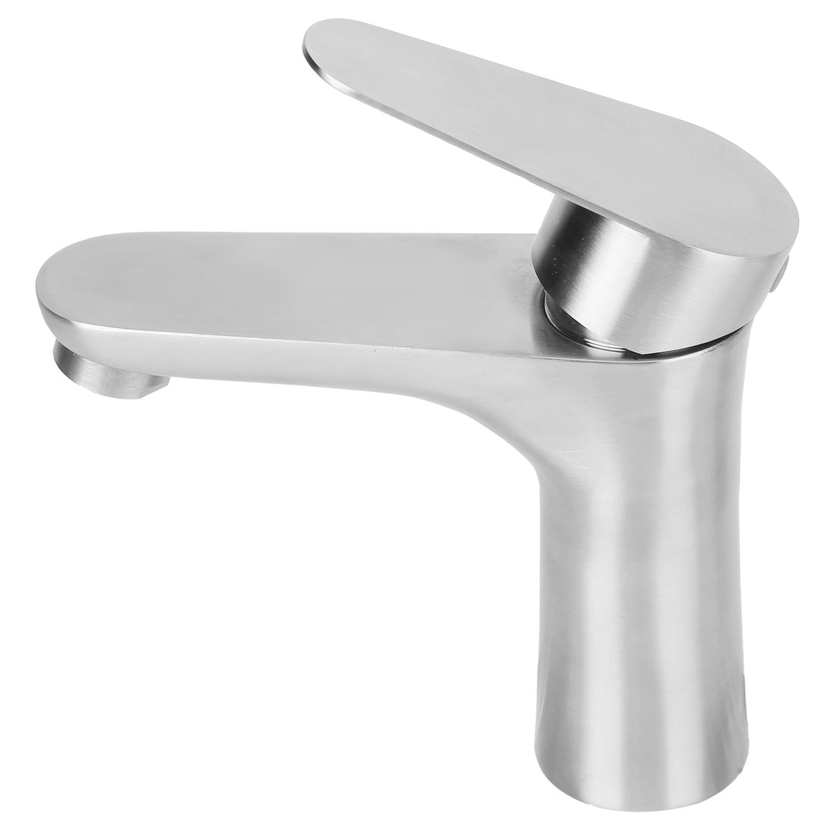 Stainless Steel Hot Cold Faucet Mixer Water Tap Sink Faucet with Single Handle for Bathroom Use