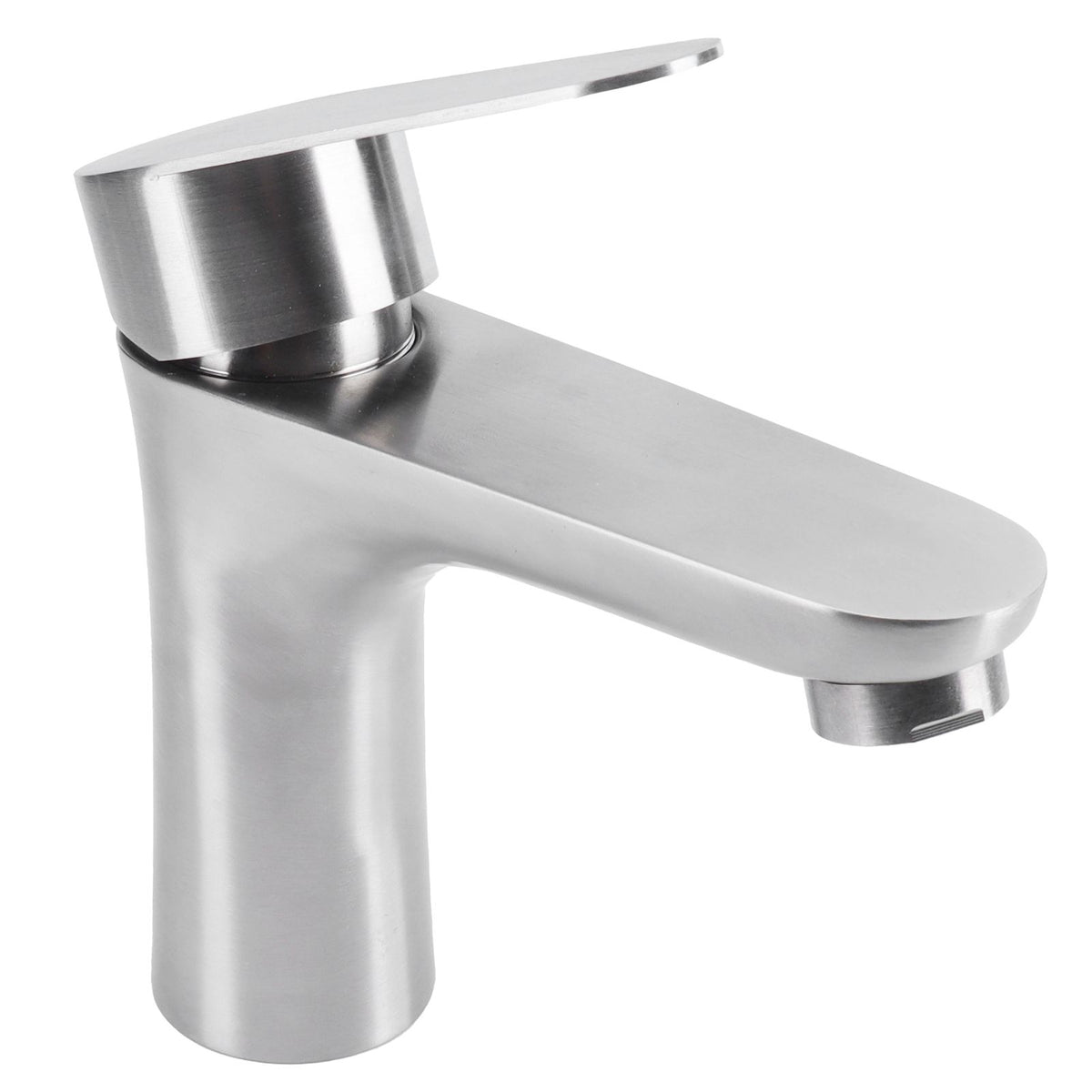 Stainless Steel Hot Cold Faucet Mixer Water Tap Sink Faucet with Single Handle for Bathroom Use
