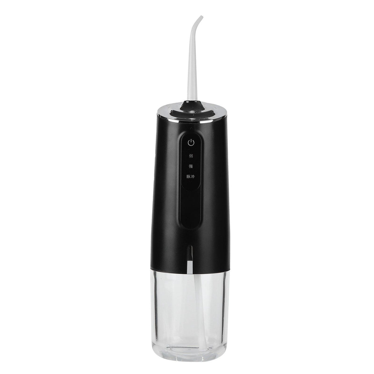 240ml Portable Oral Irrigator 3‑Mode USB Rechargeable Water Dental Floss Waterproof Tooth Cleaner with 1 NozzleBlack