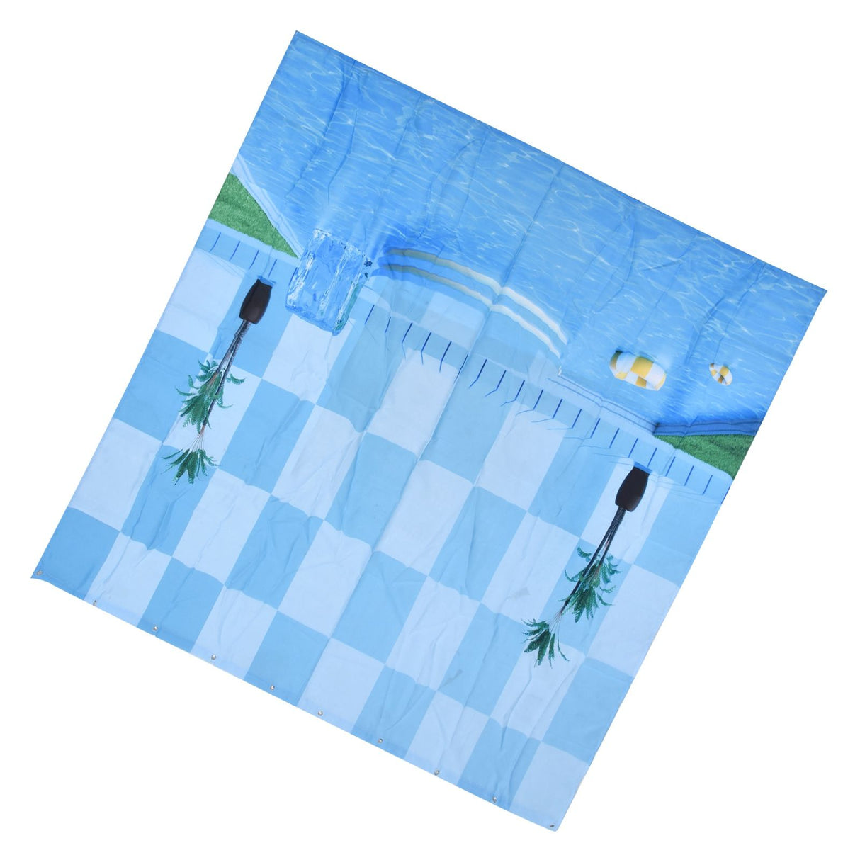 Waterproof Shower Curtain Shower Curtain for Bathroom Curtain Decoration for Summer Cool Pool59.1x70.9in
