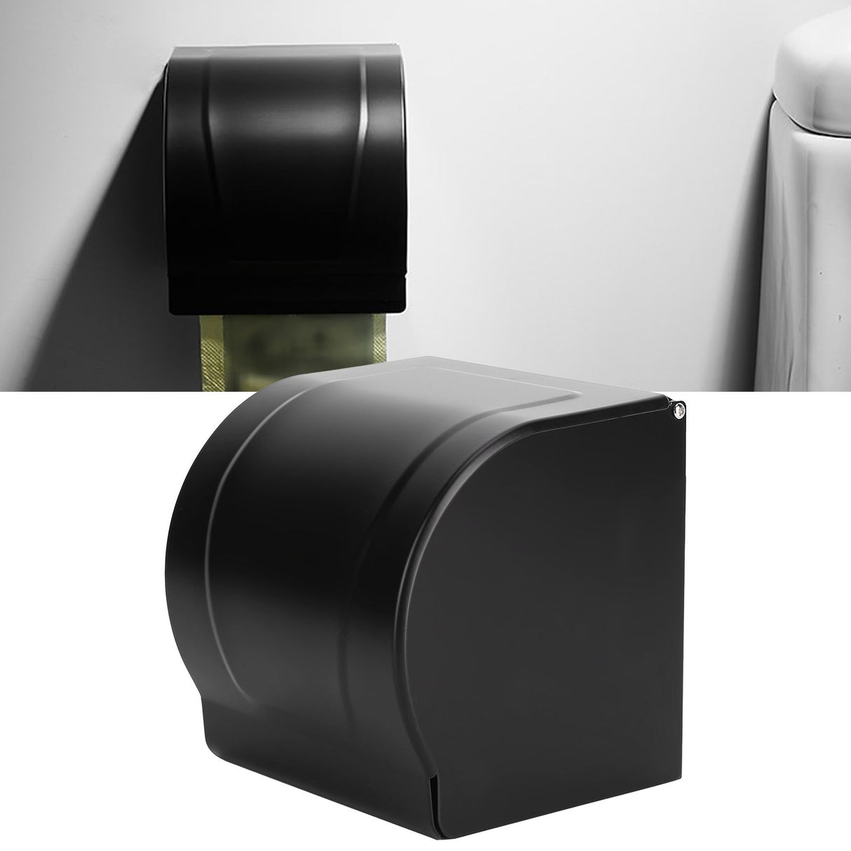 Tissue Holder Wall Mounted Space Aluminum Waterproof Tissue Box Paper Towel Shelf Holder