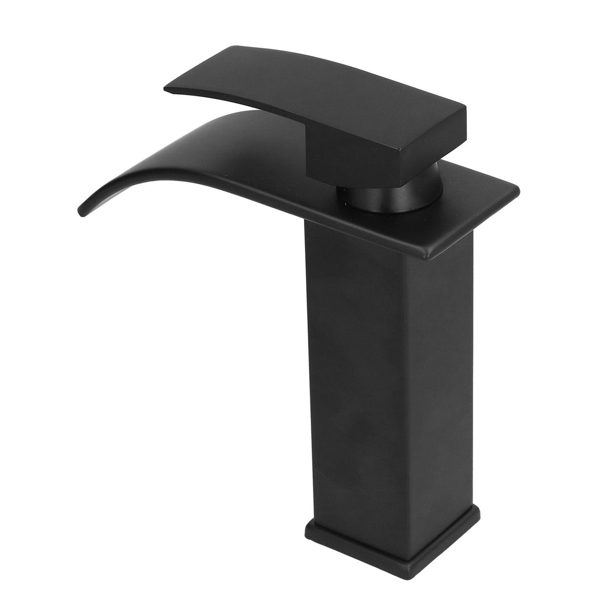 G1/2 Mixer Water Tap Basin Sink Faucet with Long Handle for Bathroom Hotel Homestay Black
