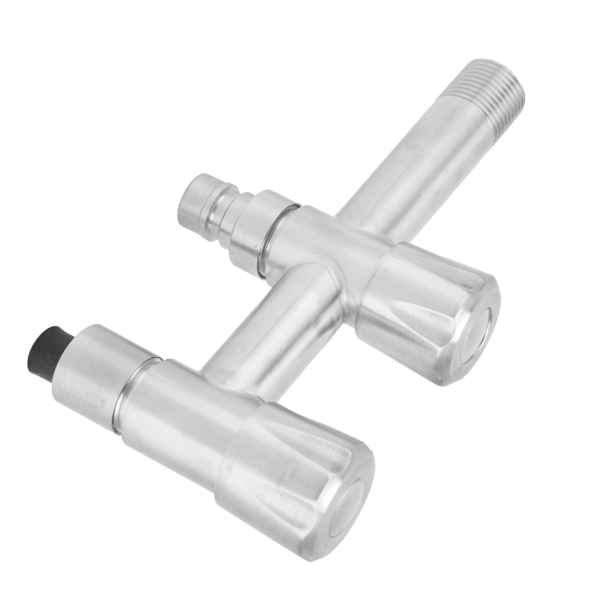 G1/2 Stainless Steel Faucet 1 Inlet 2 Outlet Washing Machine Water Tap for Home Bathroom Balcony