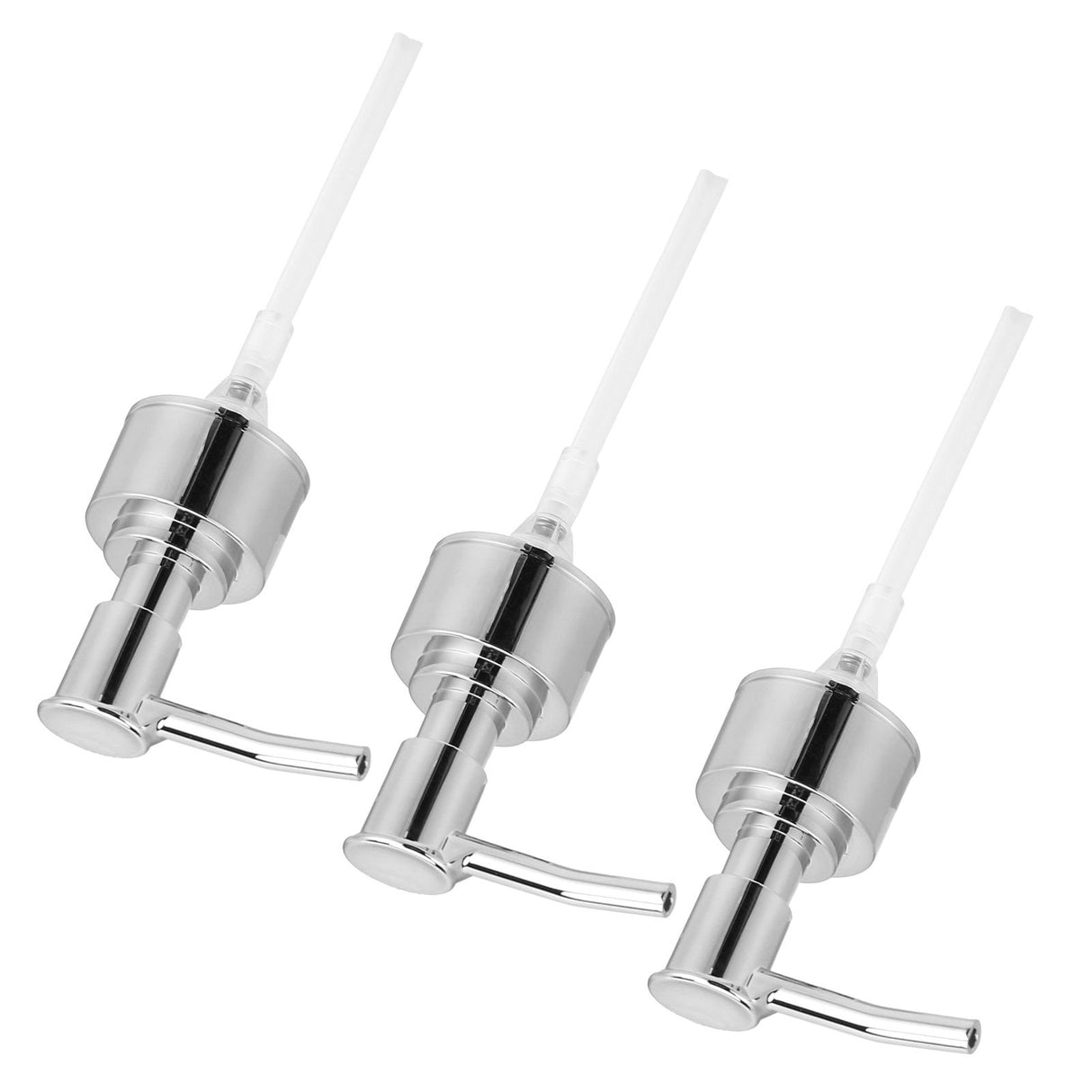 Perfume Bottle Pump Shampoo and Conditioner Bottle Nozzle for Soap Lotion Massage Oil BottleSilver