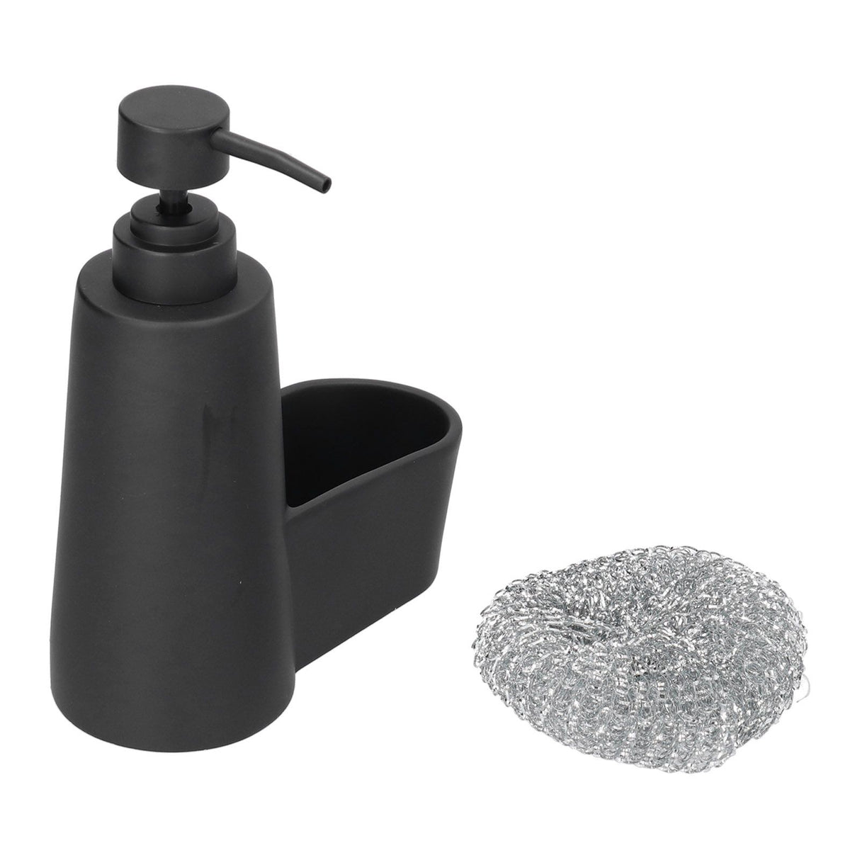 Soap Dispenser Dishwashing Liquid Hand Soap Pump with A Steel Ball for Bathroom and Kitchen SinkBlack
