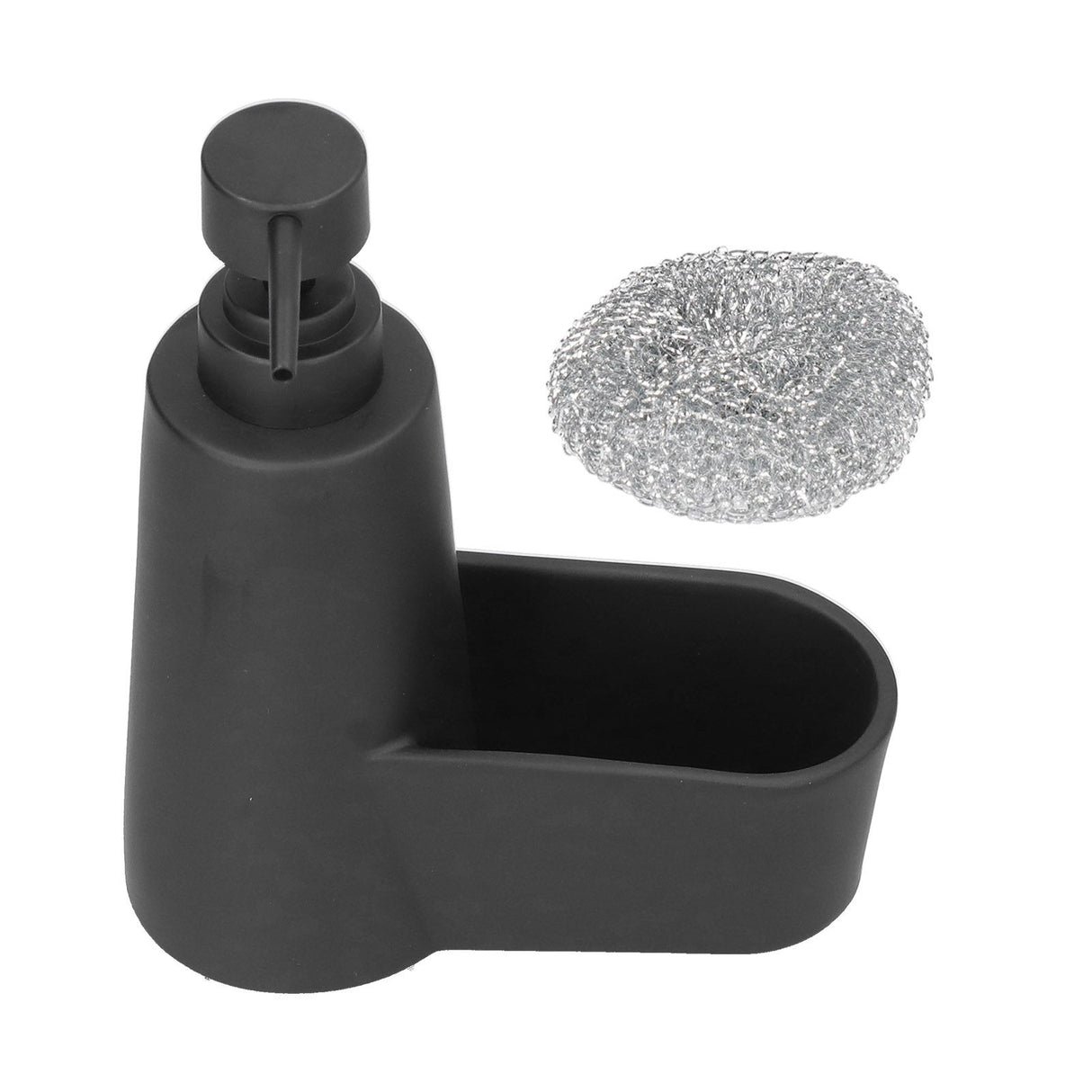 Soap Dispenser Dishwashing Liquid Hand Soap Pump with A Steel Ball for Bathroom and Kitchen SinkBlack