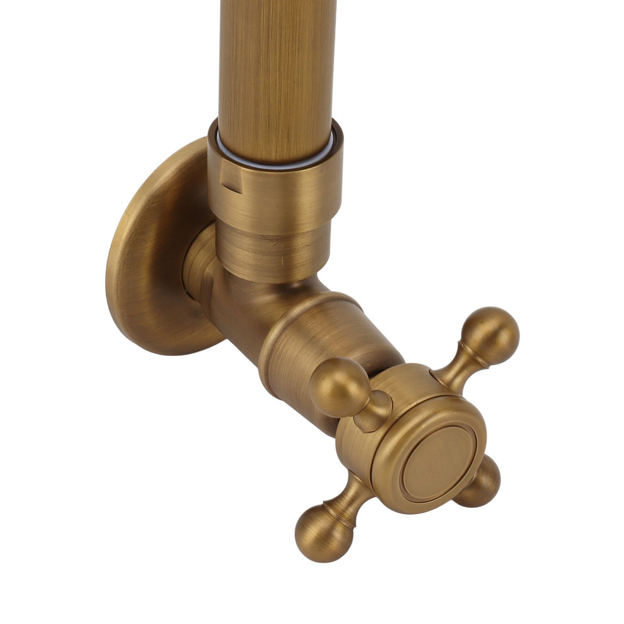 Garden Outdoor Faucet Antique In Wall Frost Crack Prevention 360 Degree Rotation Single Cold Water Faucet Tap Round Mouth
