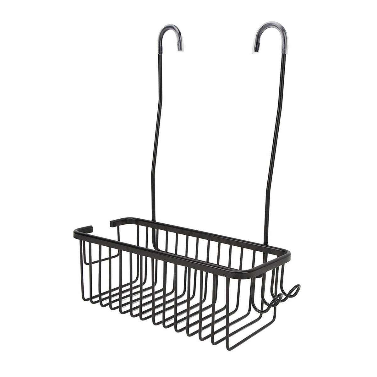 Over The Toilet Storage Shelf Large Capacity Aluminum Toilet Storage Basket Metal Bathroom Storage Organizer Black